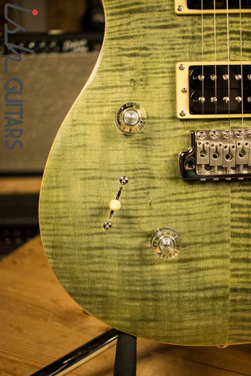 2018 Paul Reed Smith PRS SE Custom 24 Lefty Left Handed - Trampas Green - Image 4