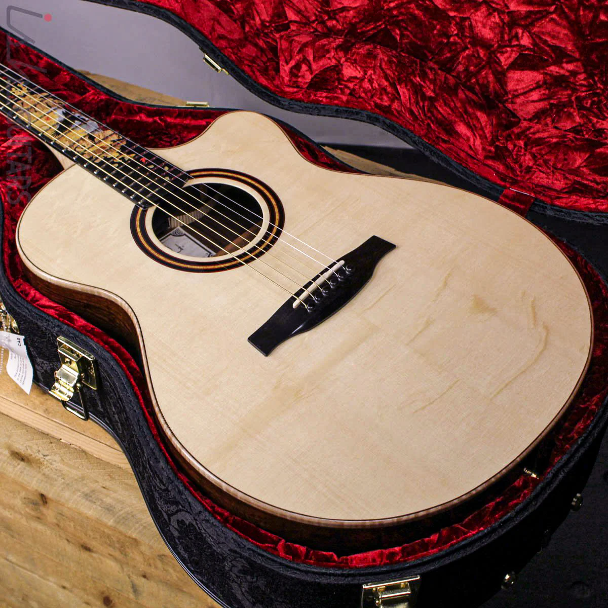 PRS Private Stock Angelus Acoustic Guitar Bear Claw Spruce Custom Inlay - Image 15
