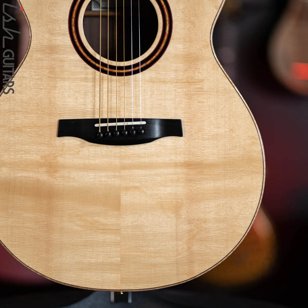 PRS Private Stock Angelus Acoustic Guitar Bear Claw Spruce Custom Inlay - Image 4