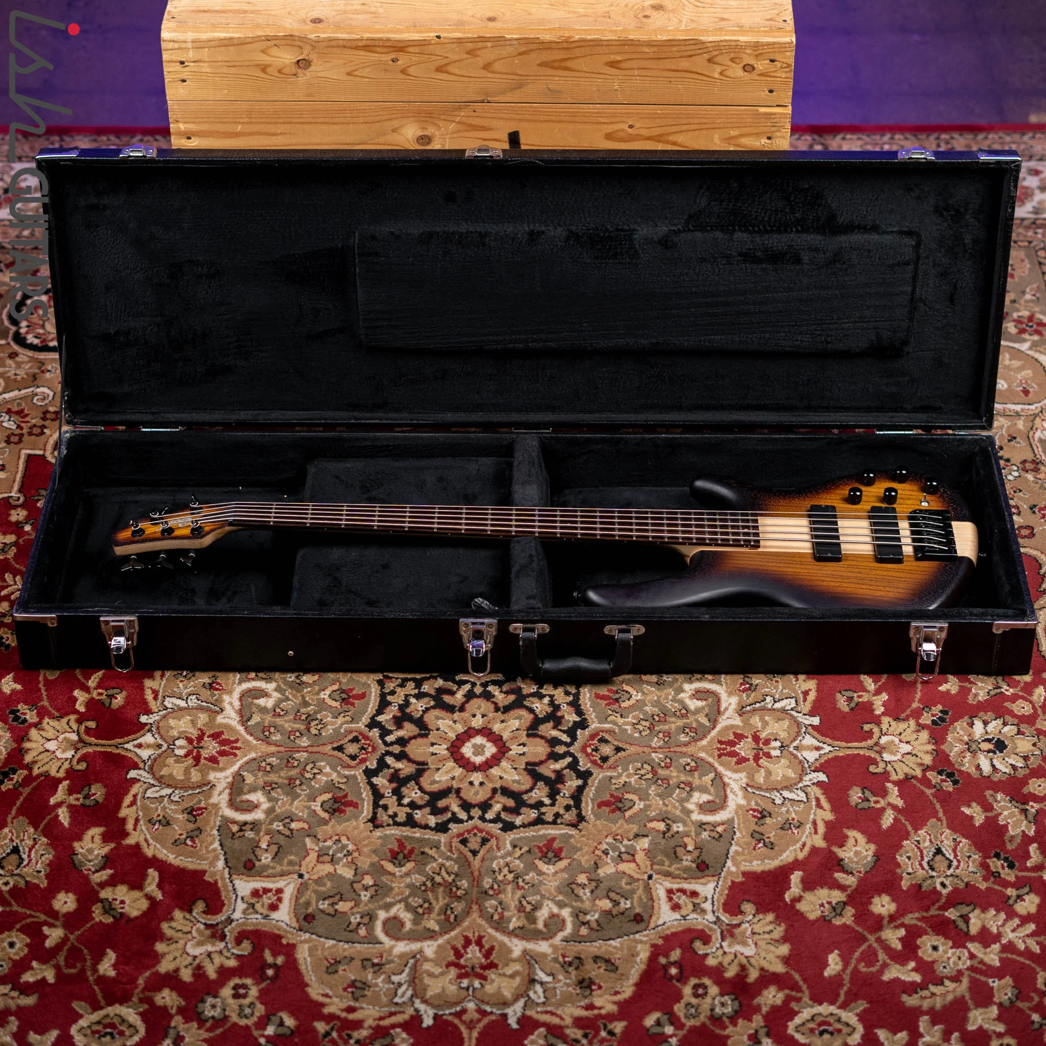 Cort C5 Plus 5-String Bass Sunburst - Image 14
