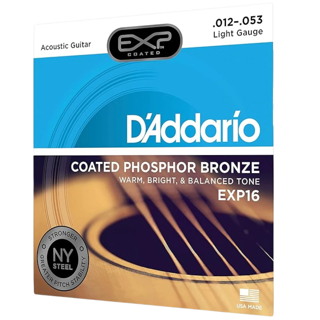 D’Addario EXP16 Acoustic Strings Coated Phosphor Bronze 12/53