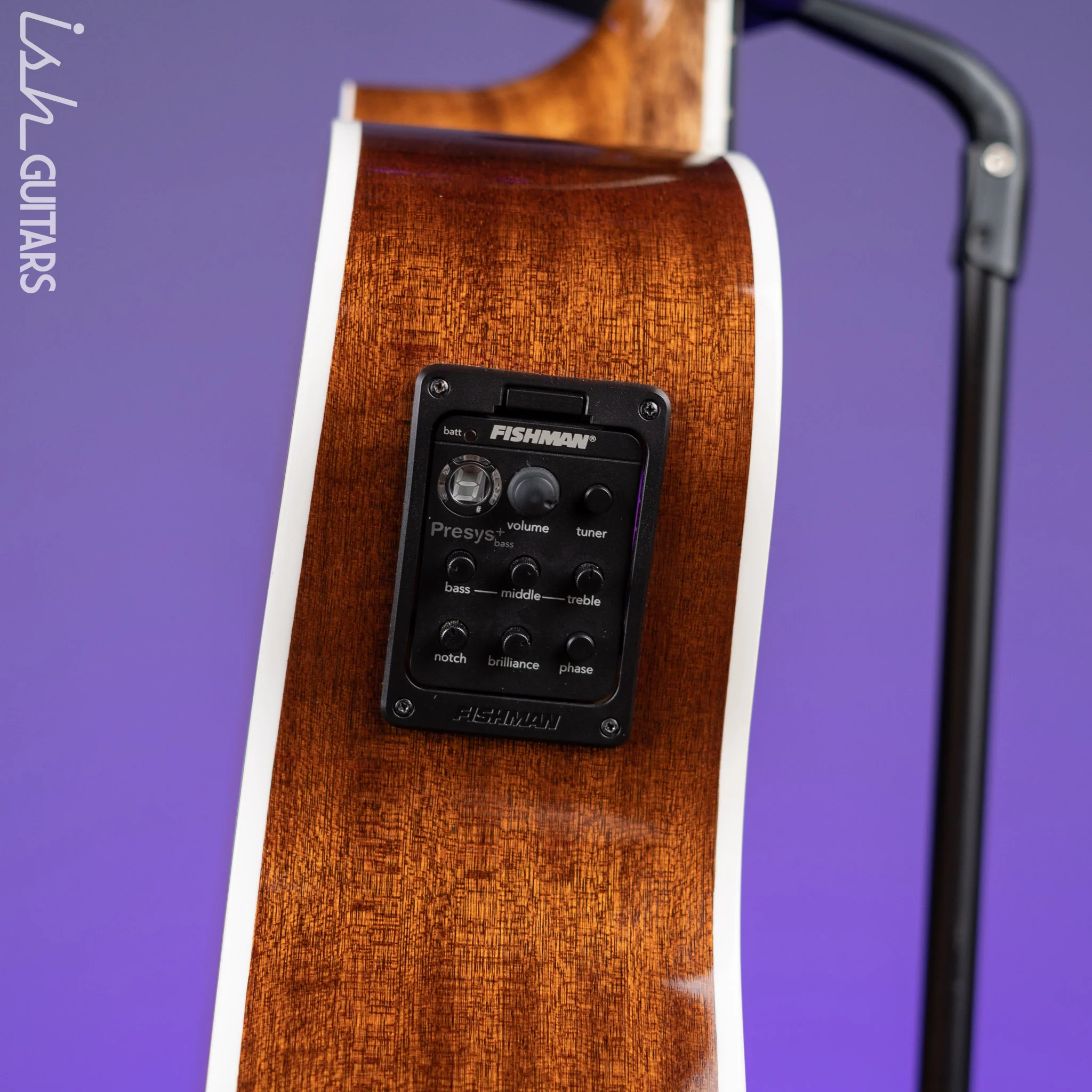 D’Angelico Premier DAPB700 Acoustic-Electric Bass Guitar Natural - Image 11