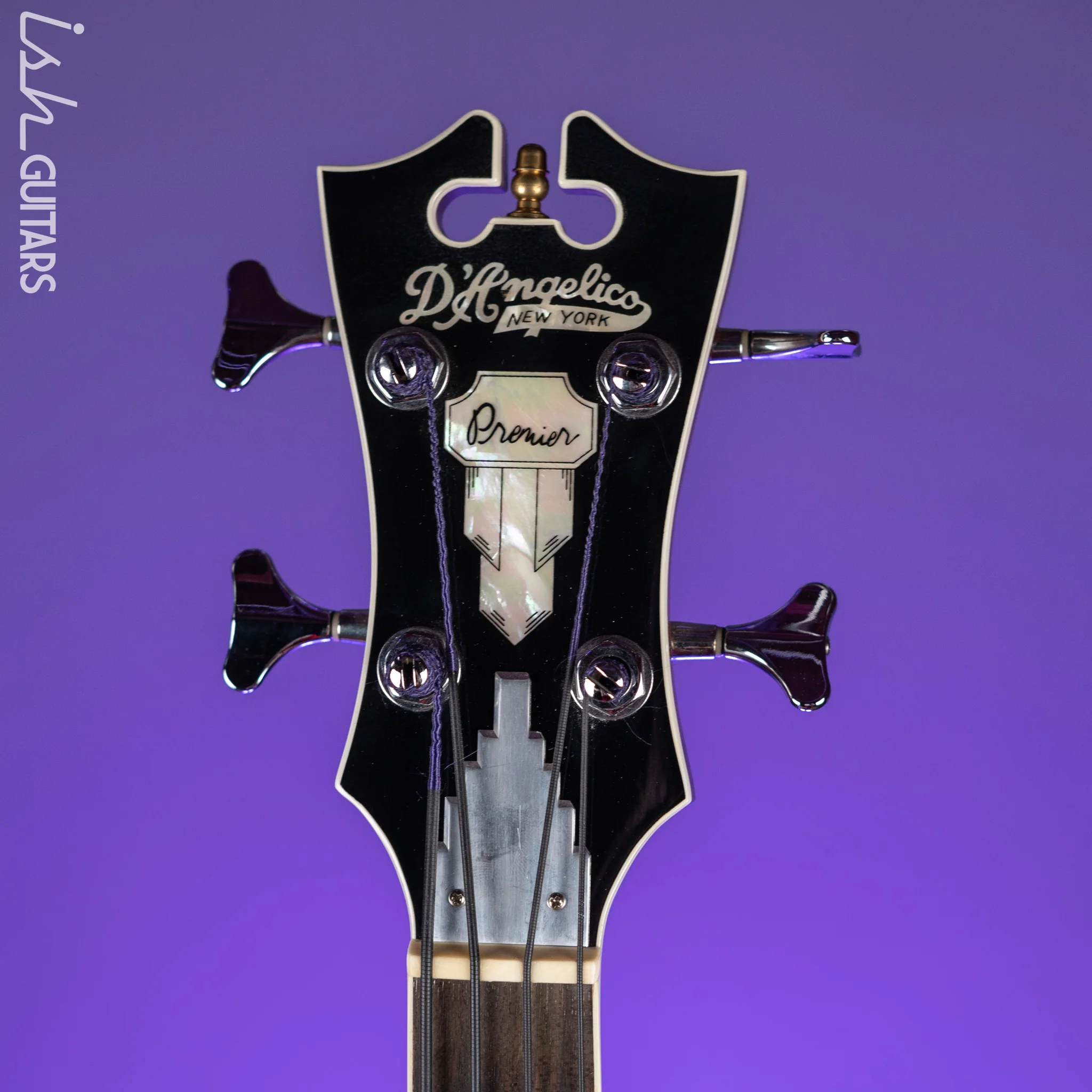 D’Angelico Premier DAPB700 Acoustic-Electric Bass Guitar Natural - Image 5