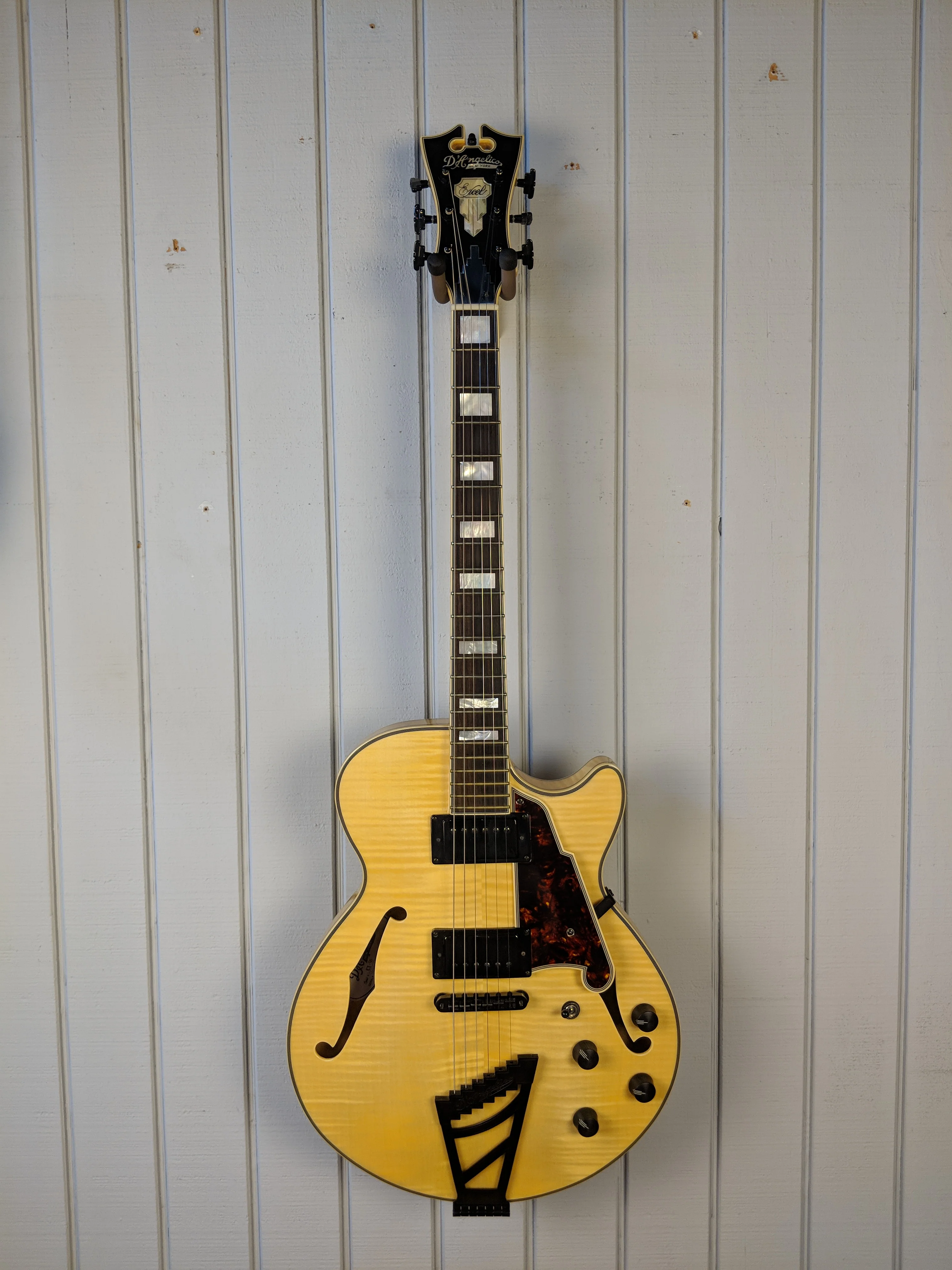 2016 D’Angelico Excel EX-SS Electric Guitar Natural Clear - Image 2