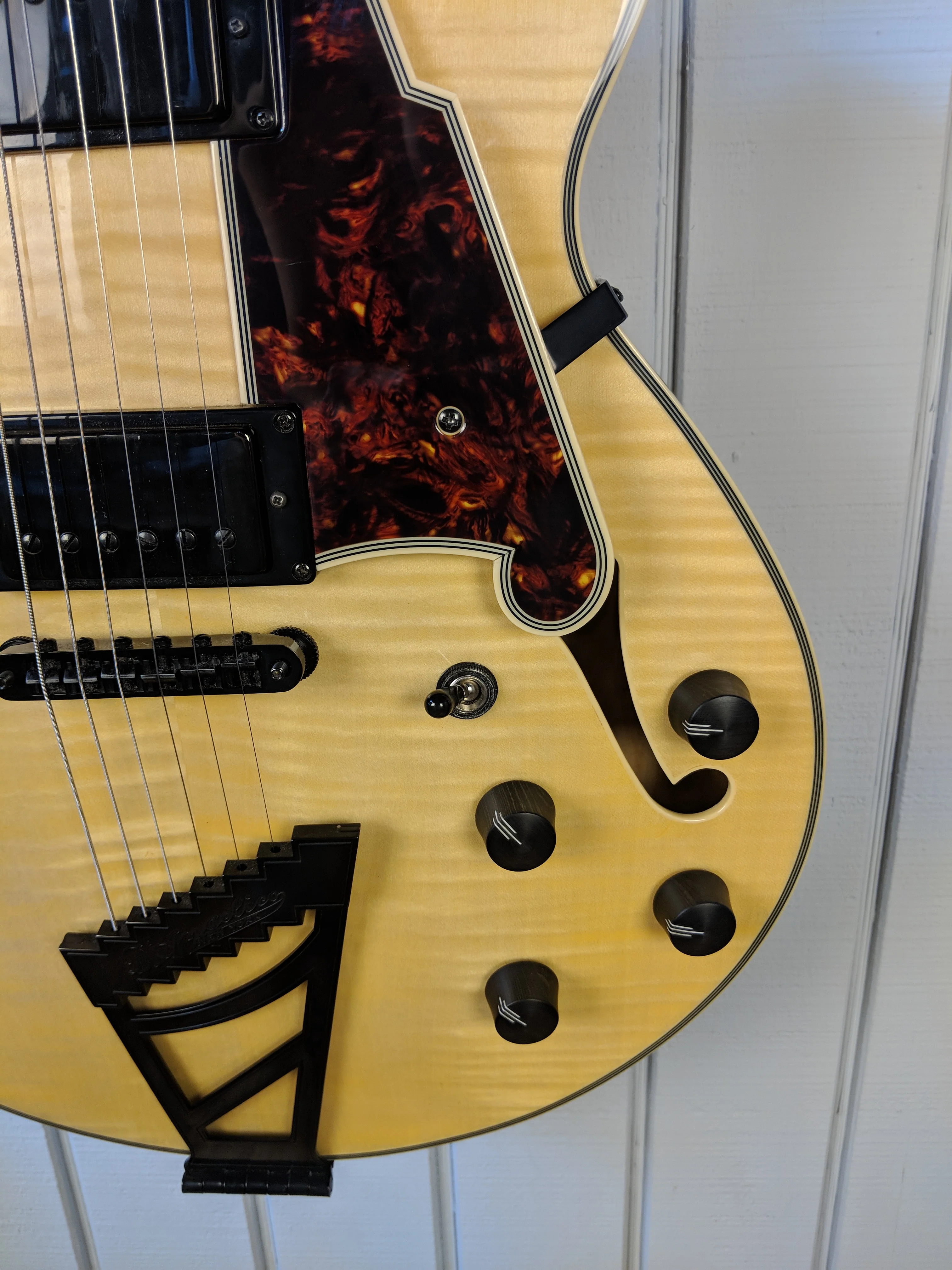 2016 D’Angelico Excel EX-SS Electric Guitar Natural Clear - Image 4