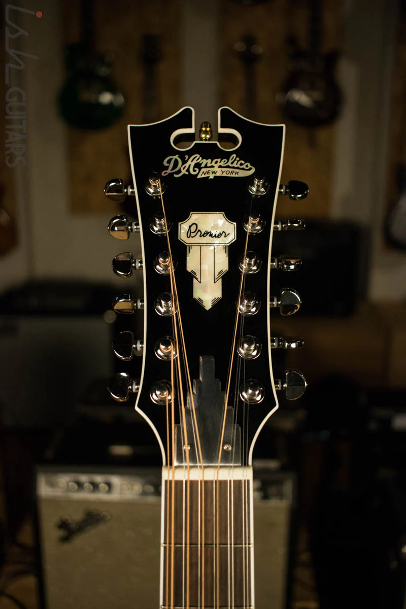 D’Angelico Premier Bowery 12 String Acoustic Electric Guitar Natural - Image 5
