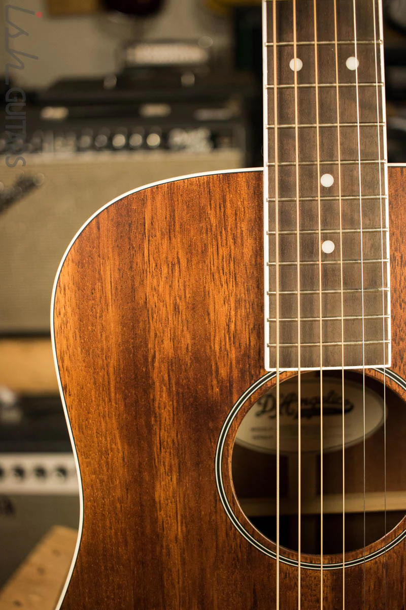 D’Angelico Premier Niagara Acoustic Guitar Natural Mahogany Finish - Image 3