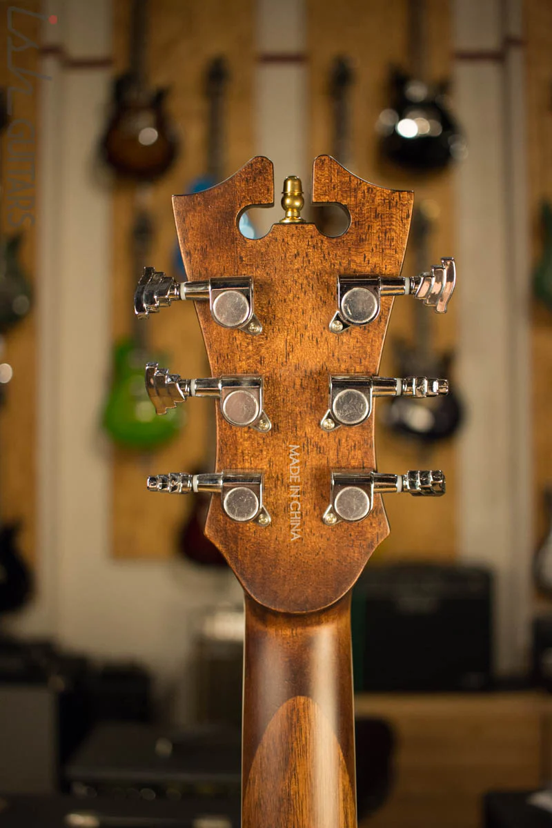 D’Angelico Premier Niagara Acoustic Guitar Natural Mahogany Finish - Image 9