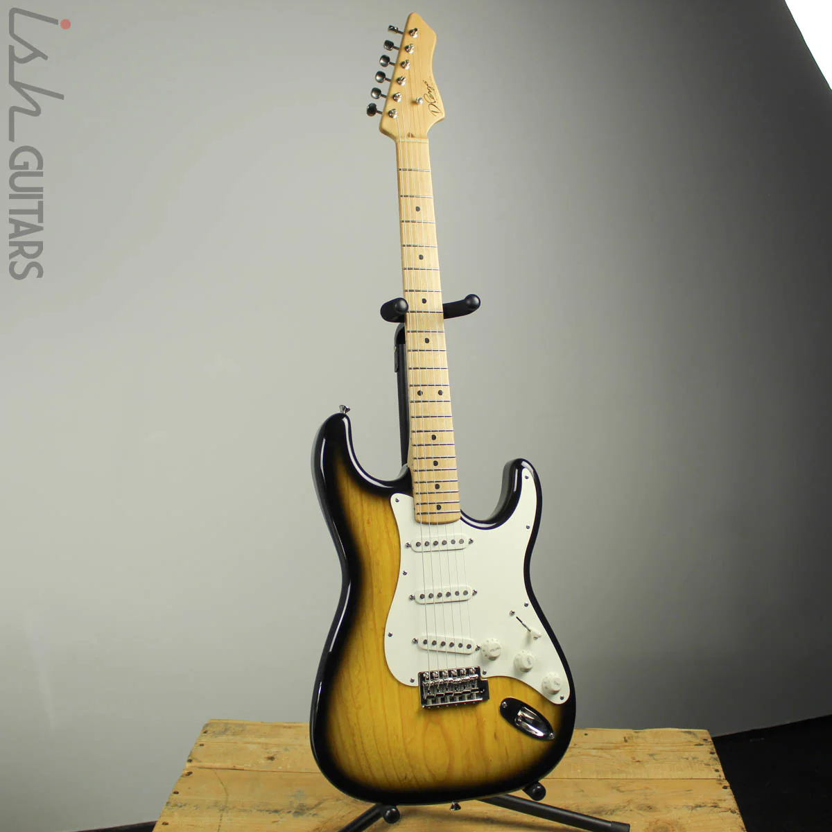 2014 D’Pergo Vintage Limited Strat Tobacco Sunburst - Image 2