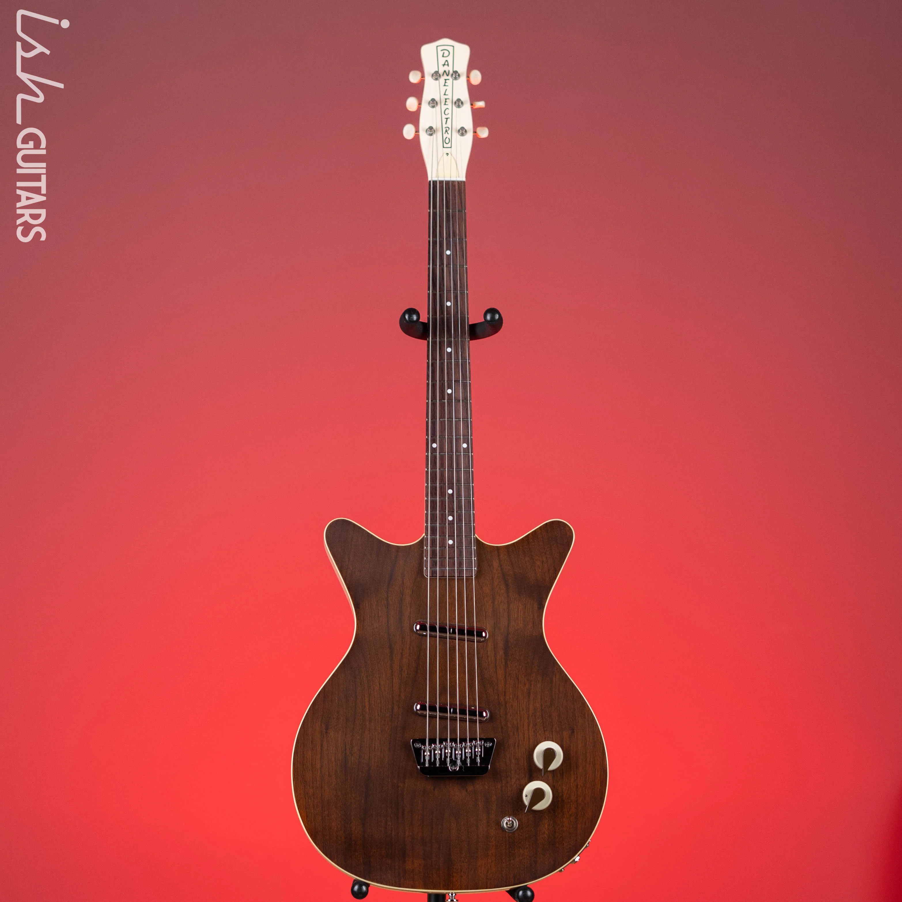 Danelectro '59 Electric Guitar Divine Dark Walnut - Image 2