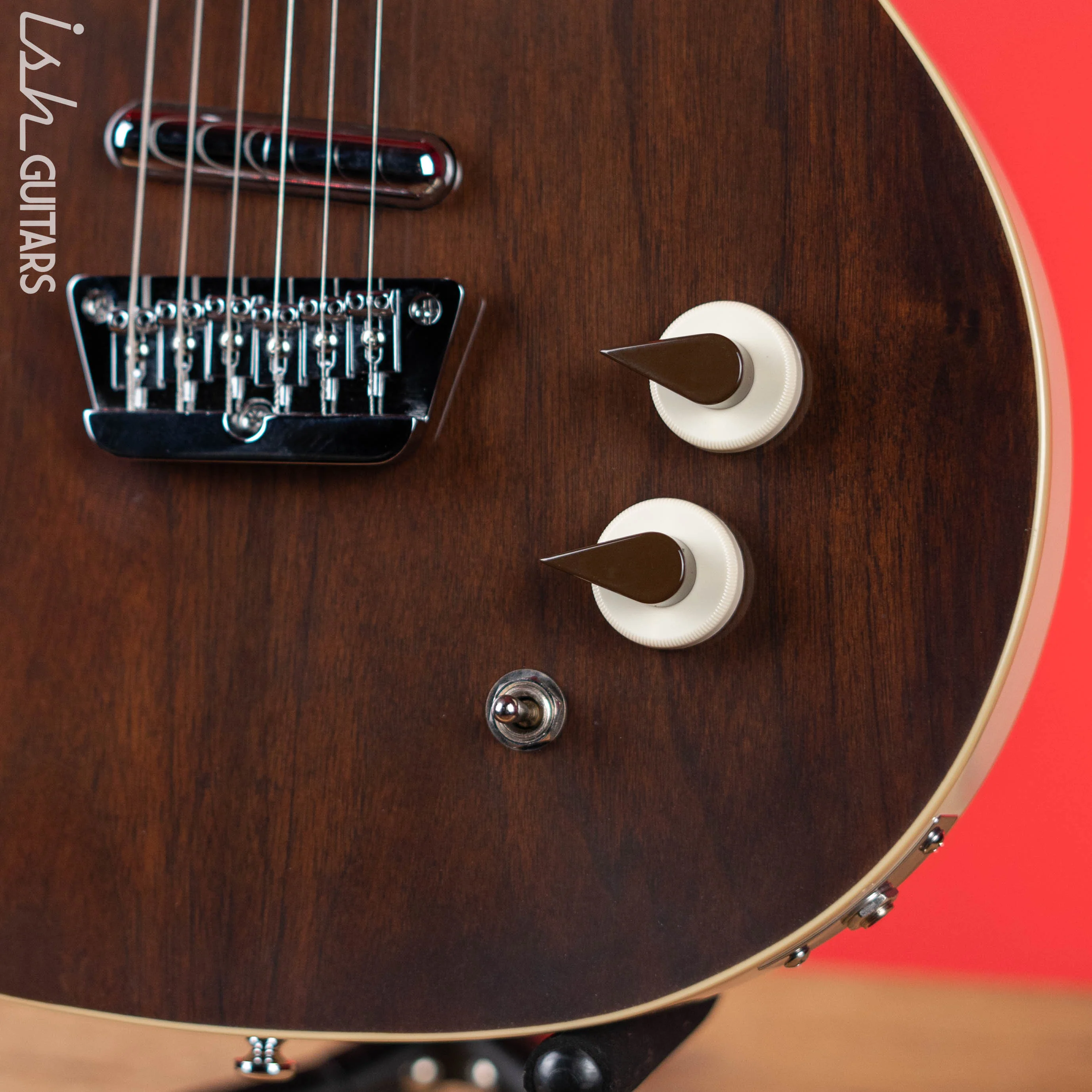 Danelectro '59 Electric Guitar Divine Dark Walnut - Image 4