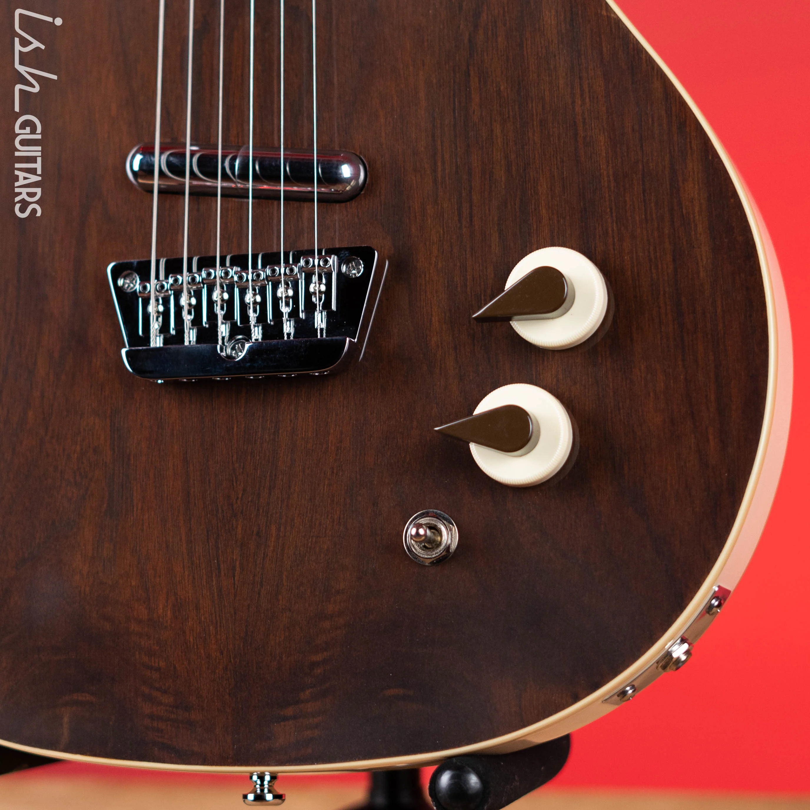 Danelectro '59 Electric Guitar Divine Dark Walnut - Demo - Image 4