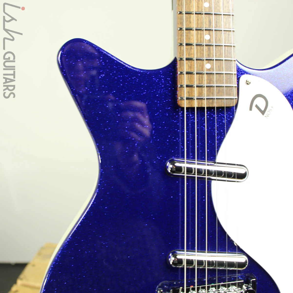 Danelectro 59M NOS+ 60th Anniversary Edition Blue Metalflake - Image 4