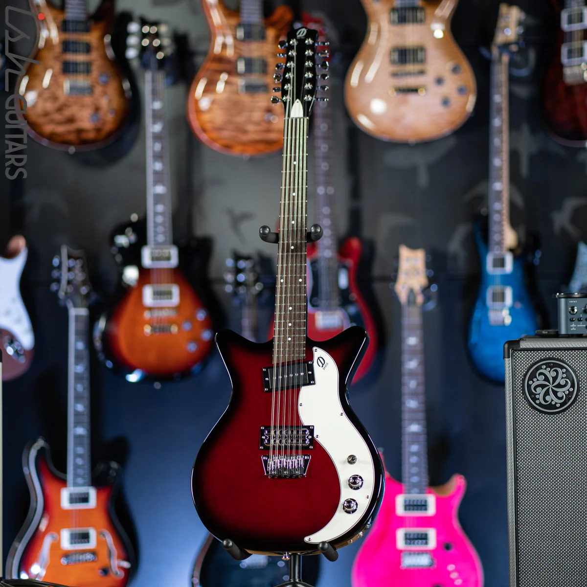 Danelectro 59x12 12-String Electric Guitar Red Burst - Image 2