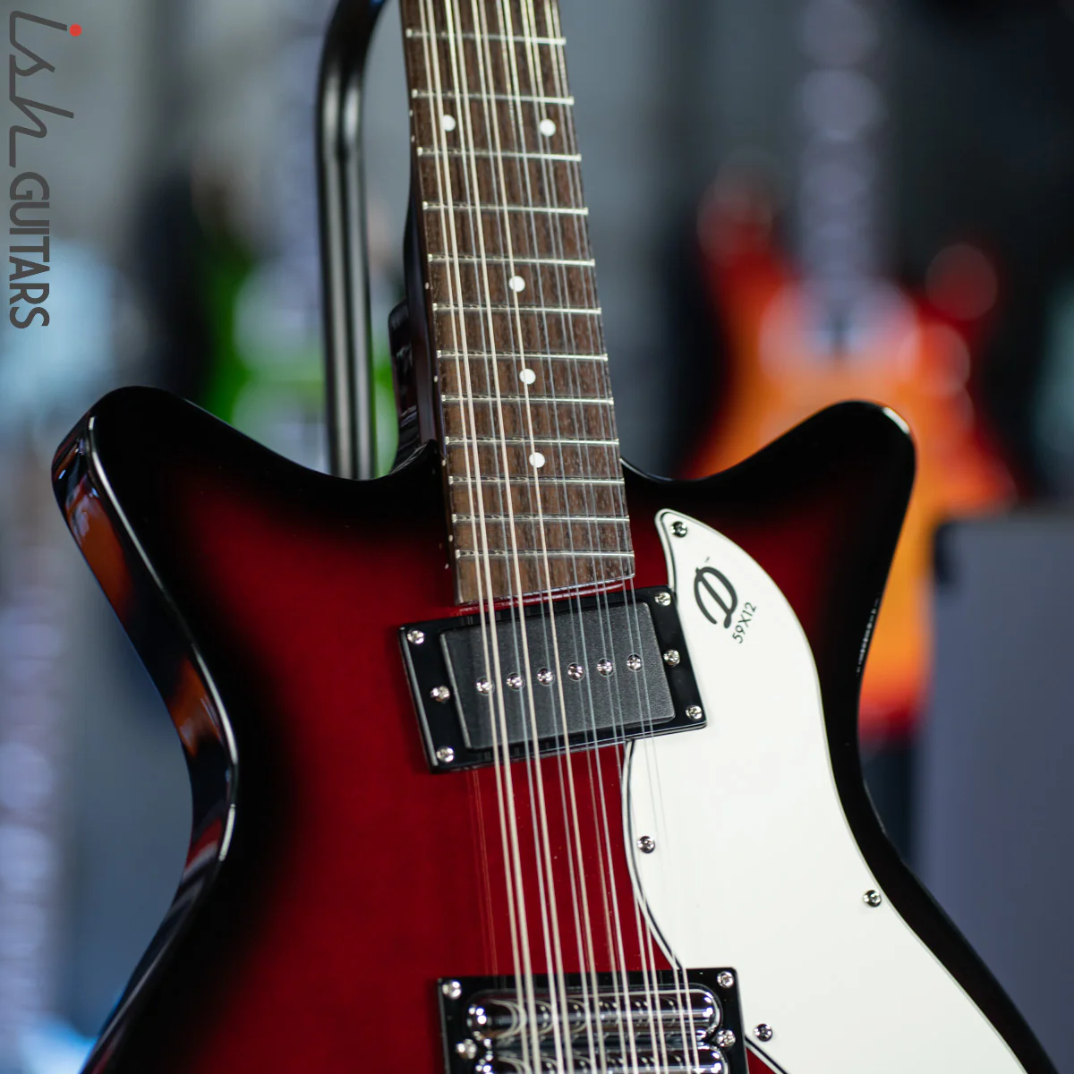 Danelectro 59x12 12-String Electric Guitar Red Burst - Image 5