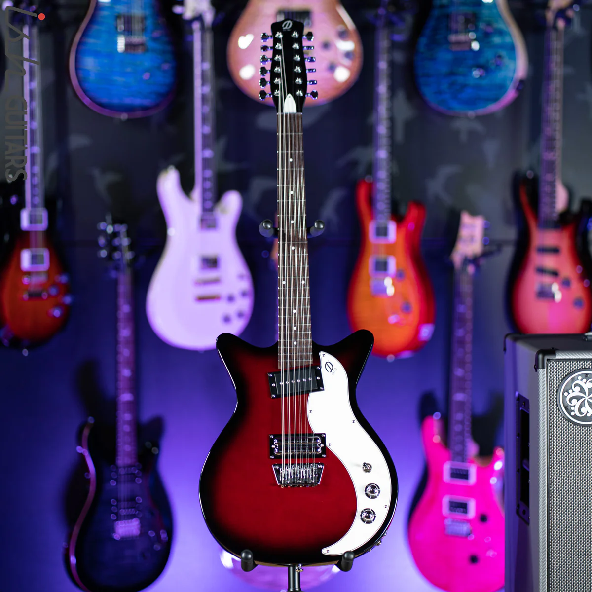 Danelectro 59x12 12-String Electric Guitar Red Burst - Image 2