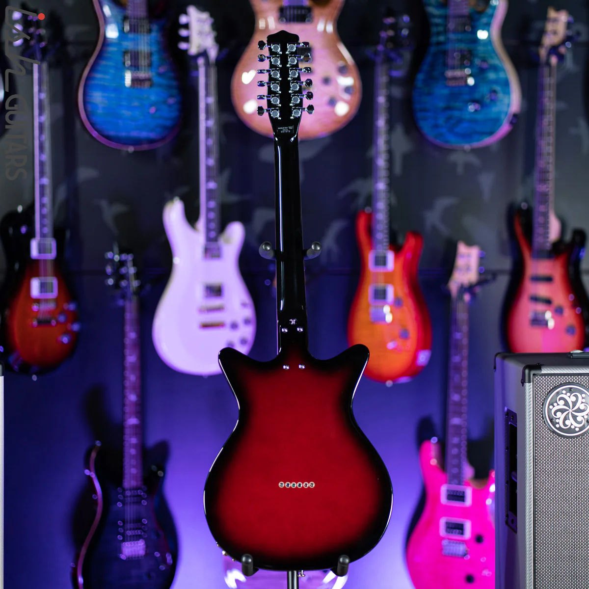 Danelectro 59x12 12-String Electric Guitar Red Burst - Image 7