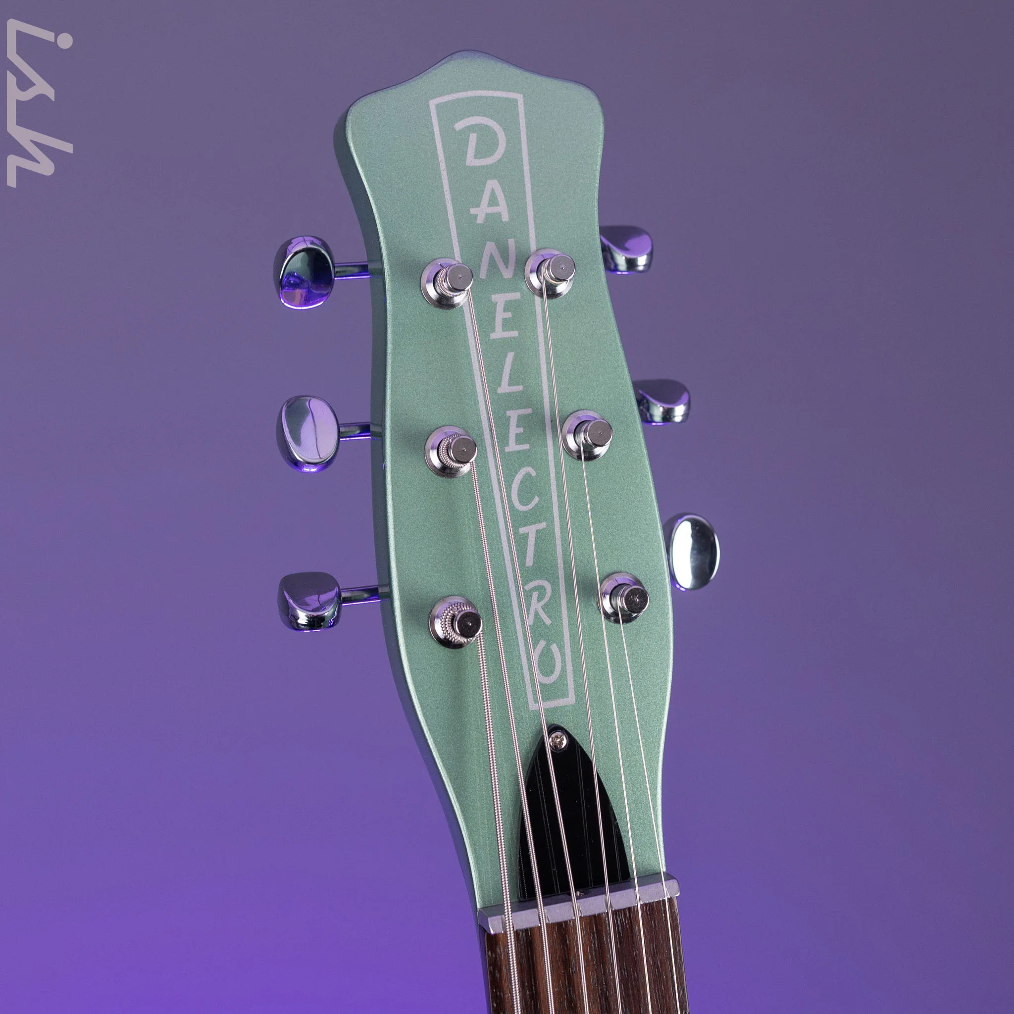Danelectro D-56 Baritone Electric Guitar Olive Metallic *Ish Guitars Exclusive* Demo - Image 7