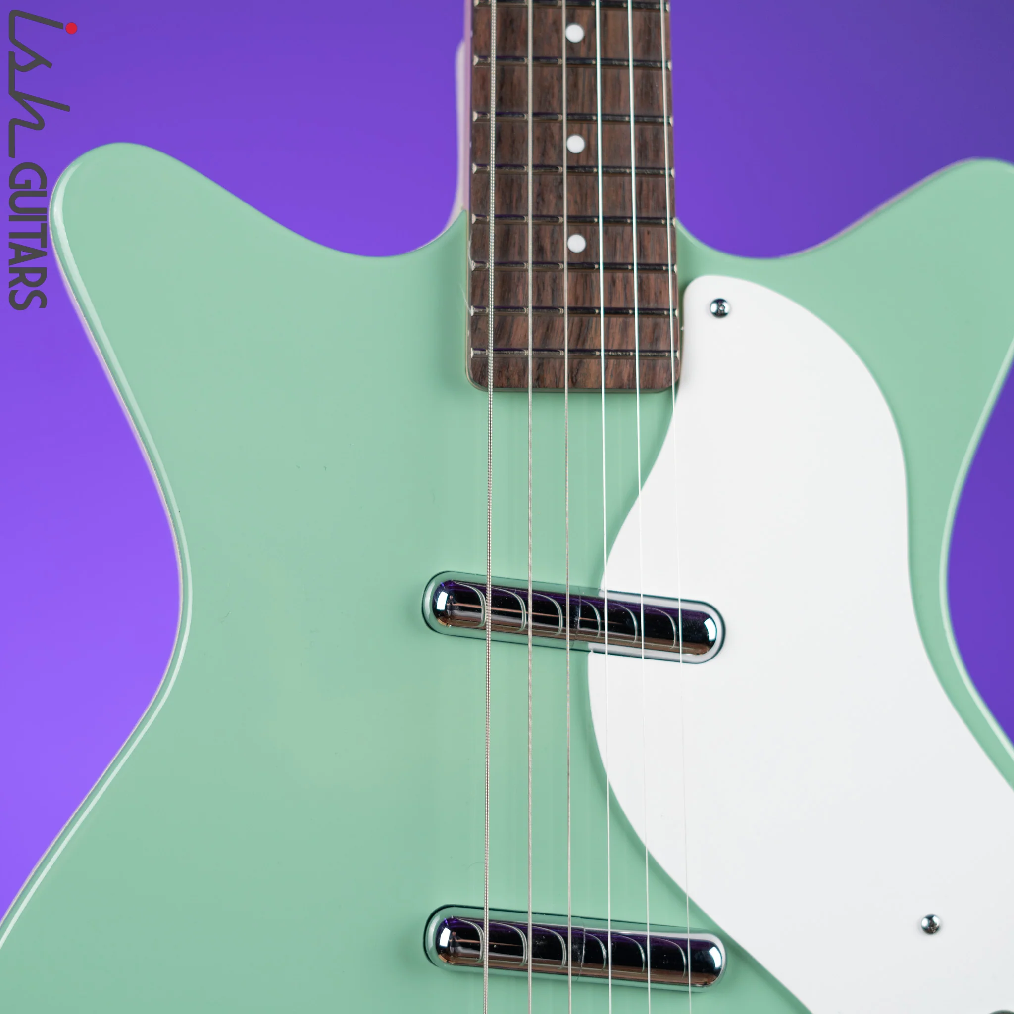 Danelectro Stock '59  Electric Guitar Vintage Aqua - Image 3