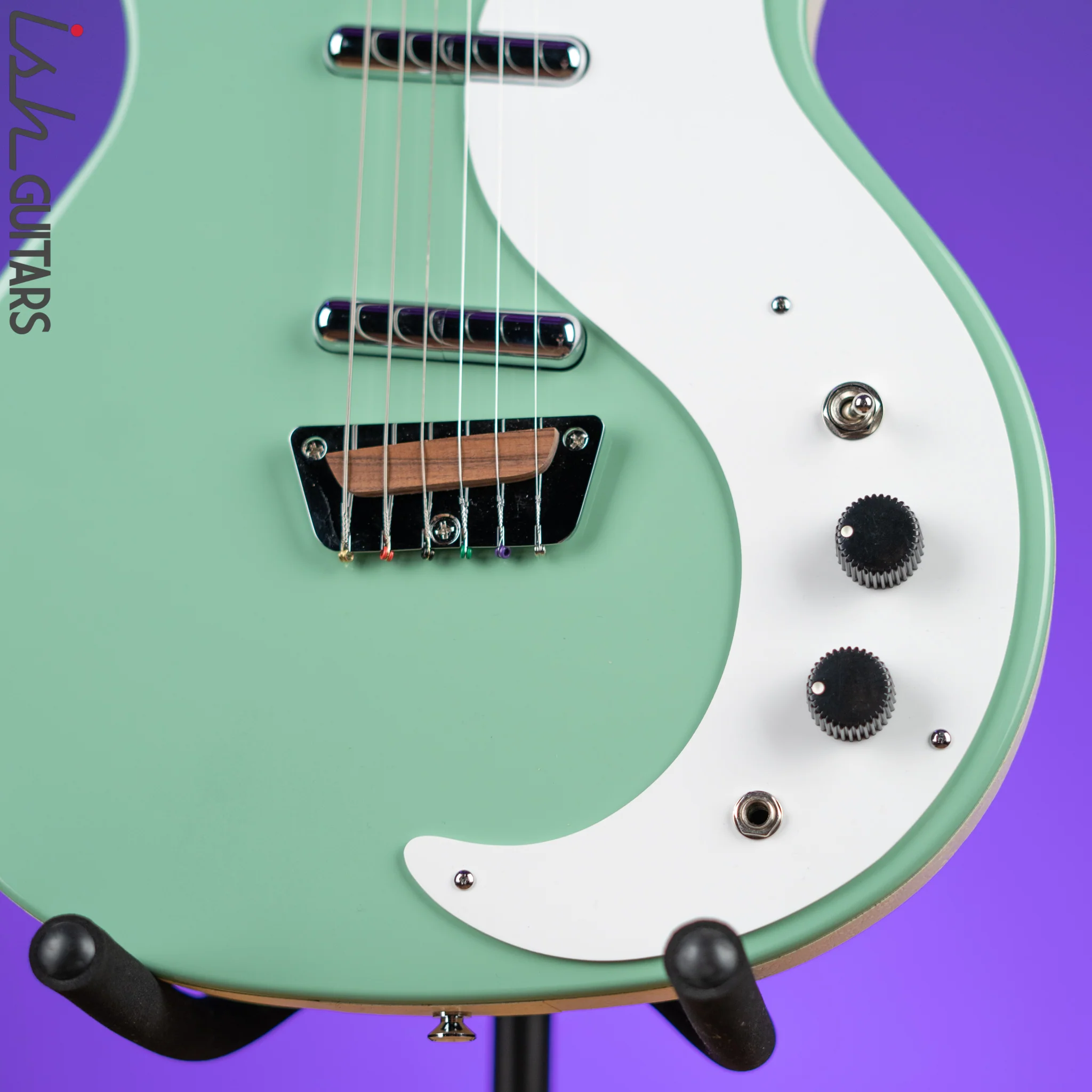 Danelectro Stock '59  Electric Guitar Vintage Aqua - Image 4
