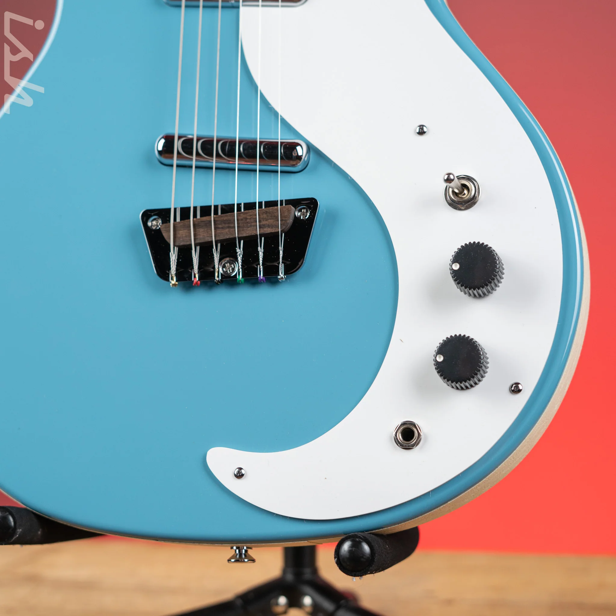 Danelectro Stock '59 Electric Guitar Aquamarine - Image 4