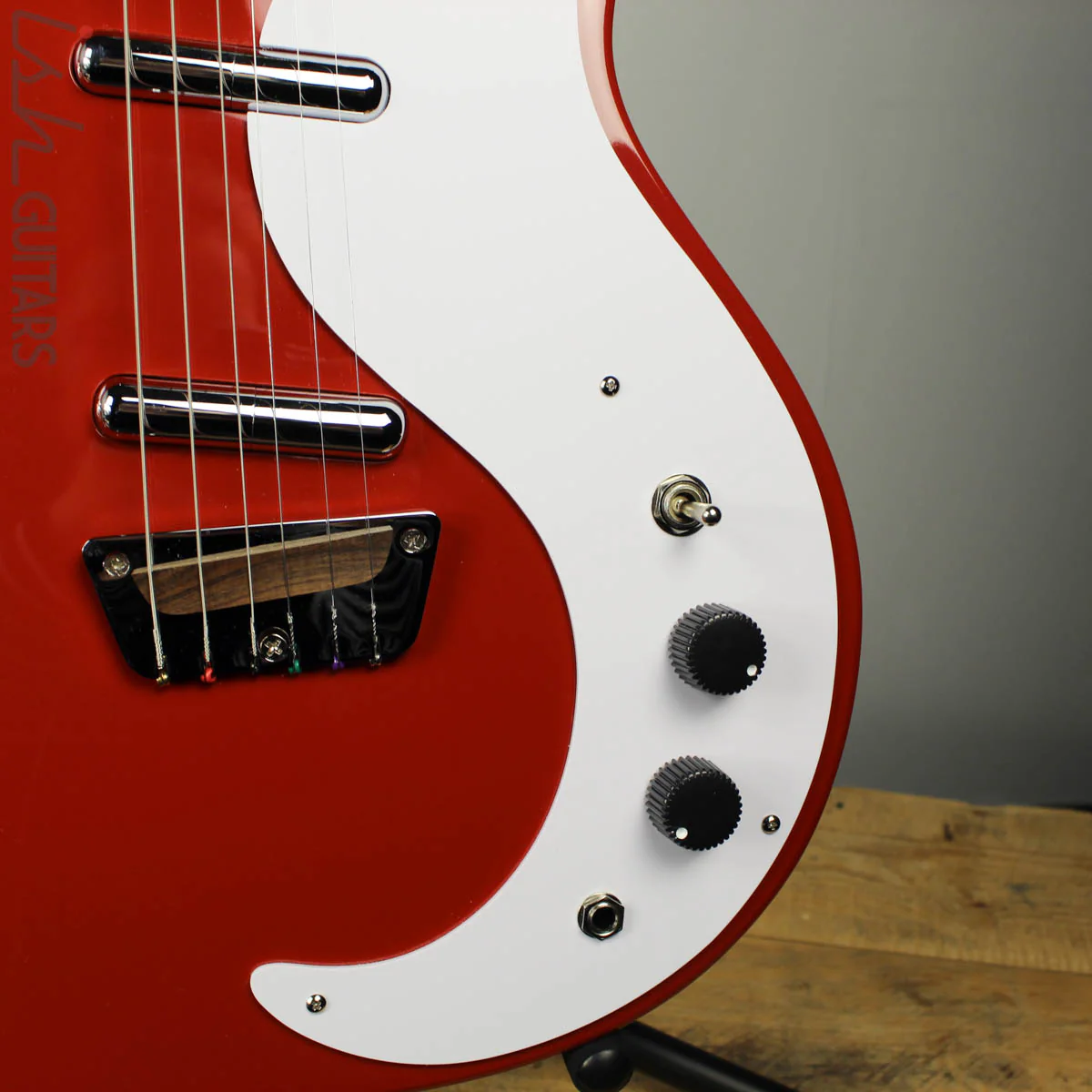 Danelectro Stock 59 Red Electric Guitar (DEMO VIDEO) - Image 3