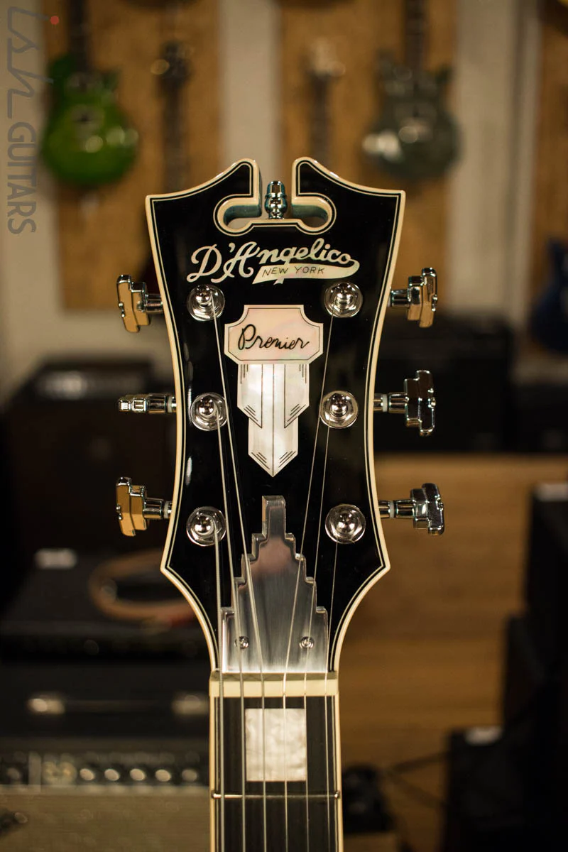 D'angelico Premier DC Ocean Turquoise Semi-Hollow Double Cutaway Electric Guitar - Image 5