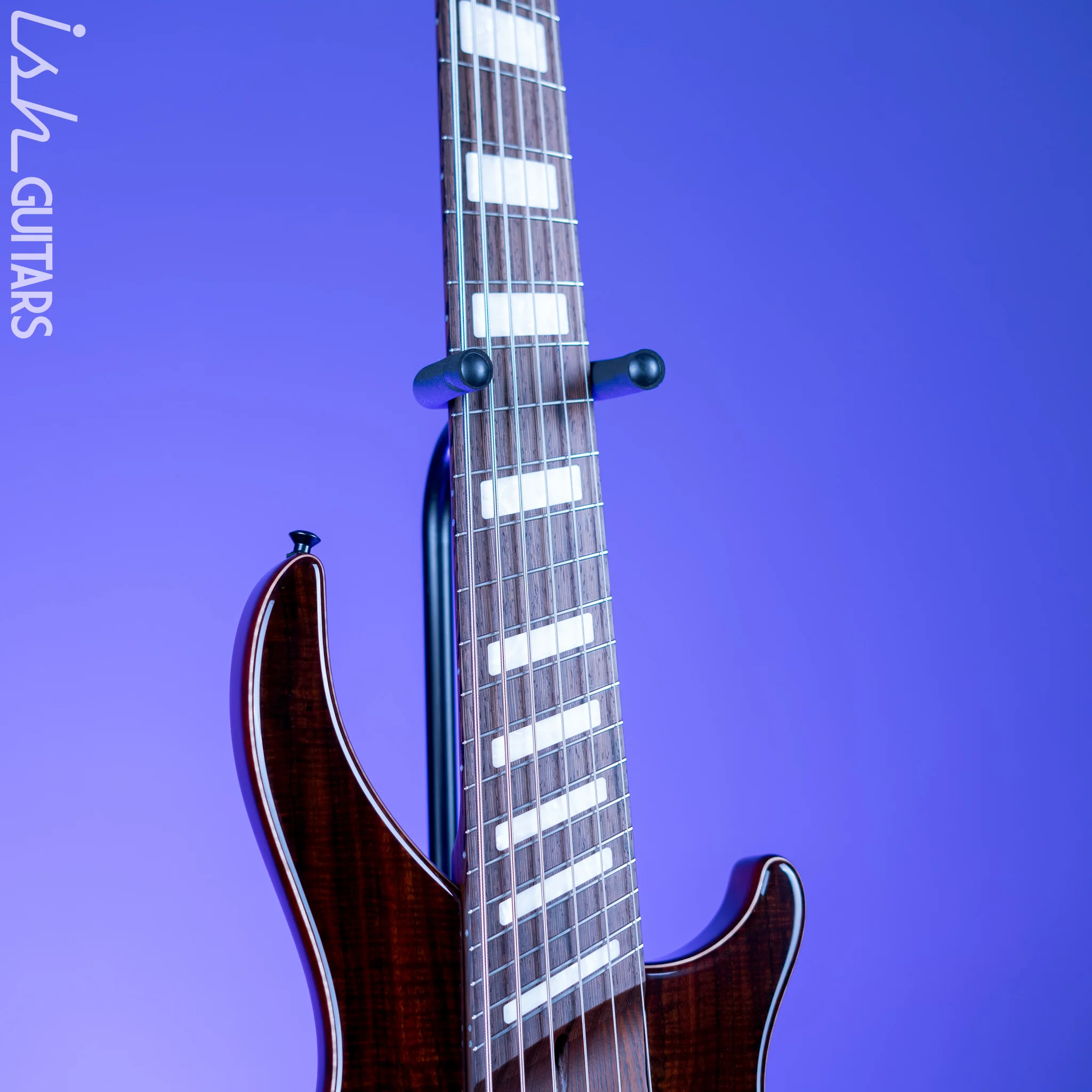 Dingwall Afterburner II 6-String Bass Natural Chambered Walnut NAMM 2022 - Image 6