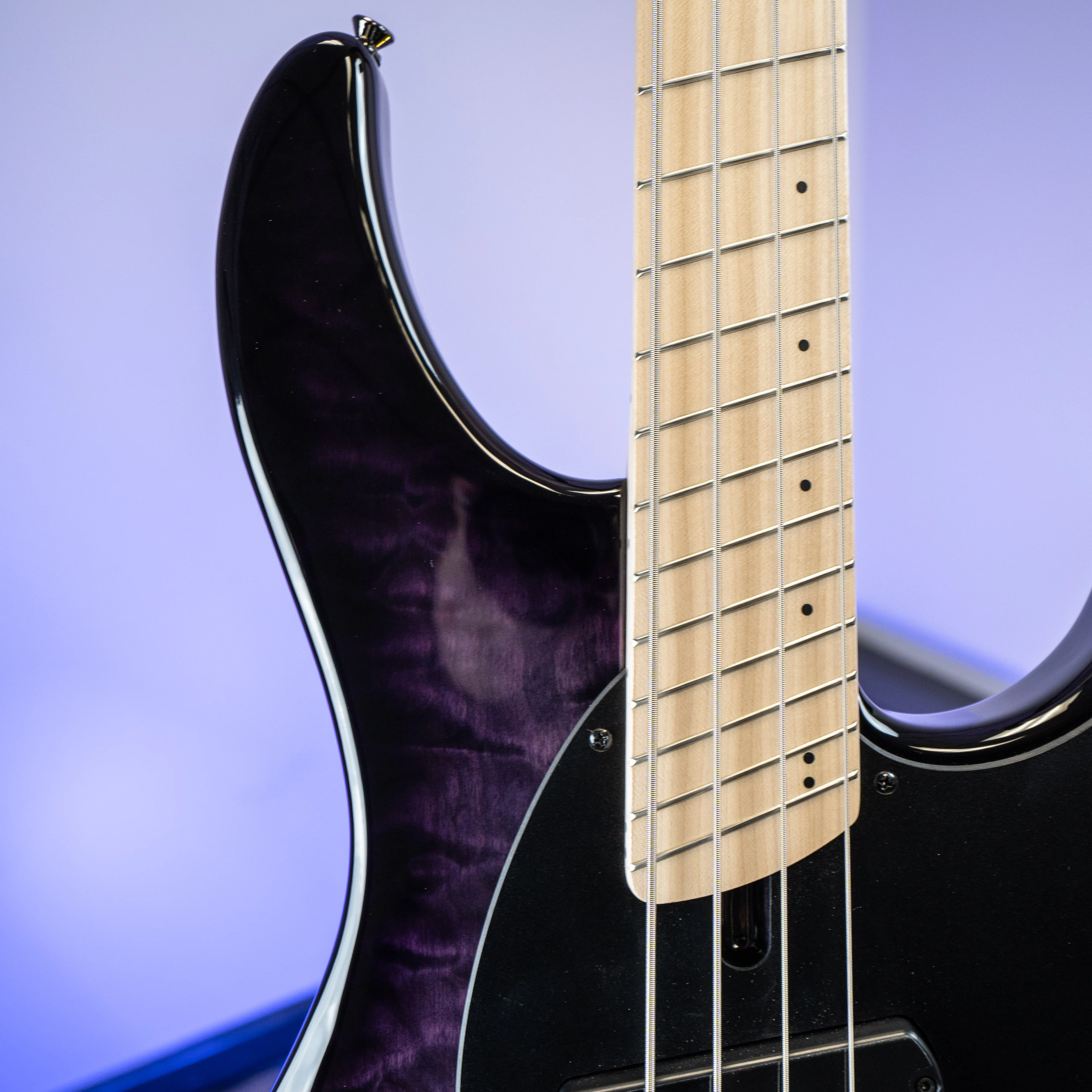 Dingwall Combustion 10th Anniversary 4-String 3 PUP Amethystburst Maple Fretboard - Image 3