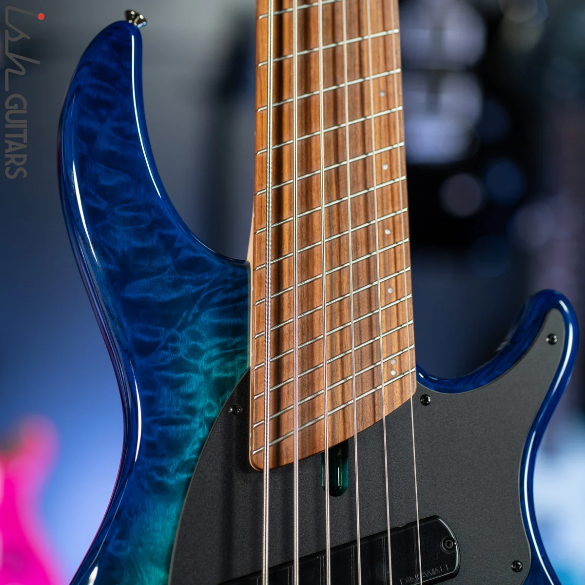 Dingwall Combustion 2-PUP 6-String Bass Whalepoolburst Pao Ferro Fretboard - Image 3