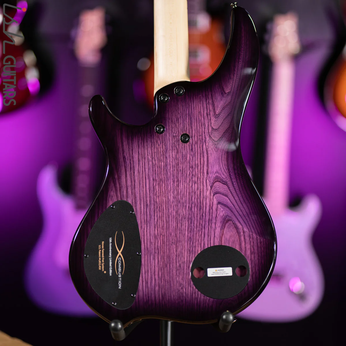 Dingwall Combustion 10th Anniversary 3 PUP 4-String Amethyst Burst - Image 9