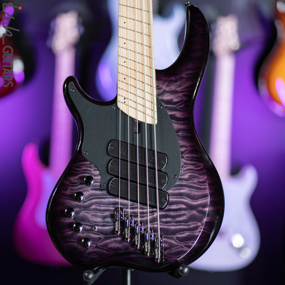 Dingwall Combustion Left-Handed 3 PUP 5-String Amethyst Burst