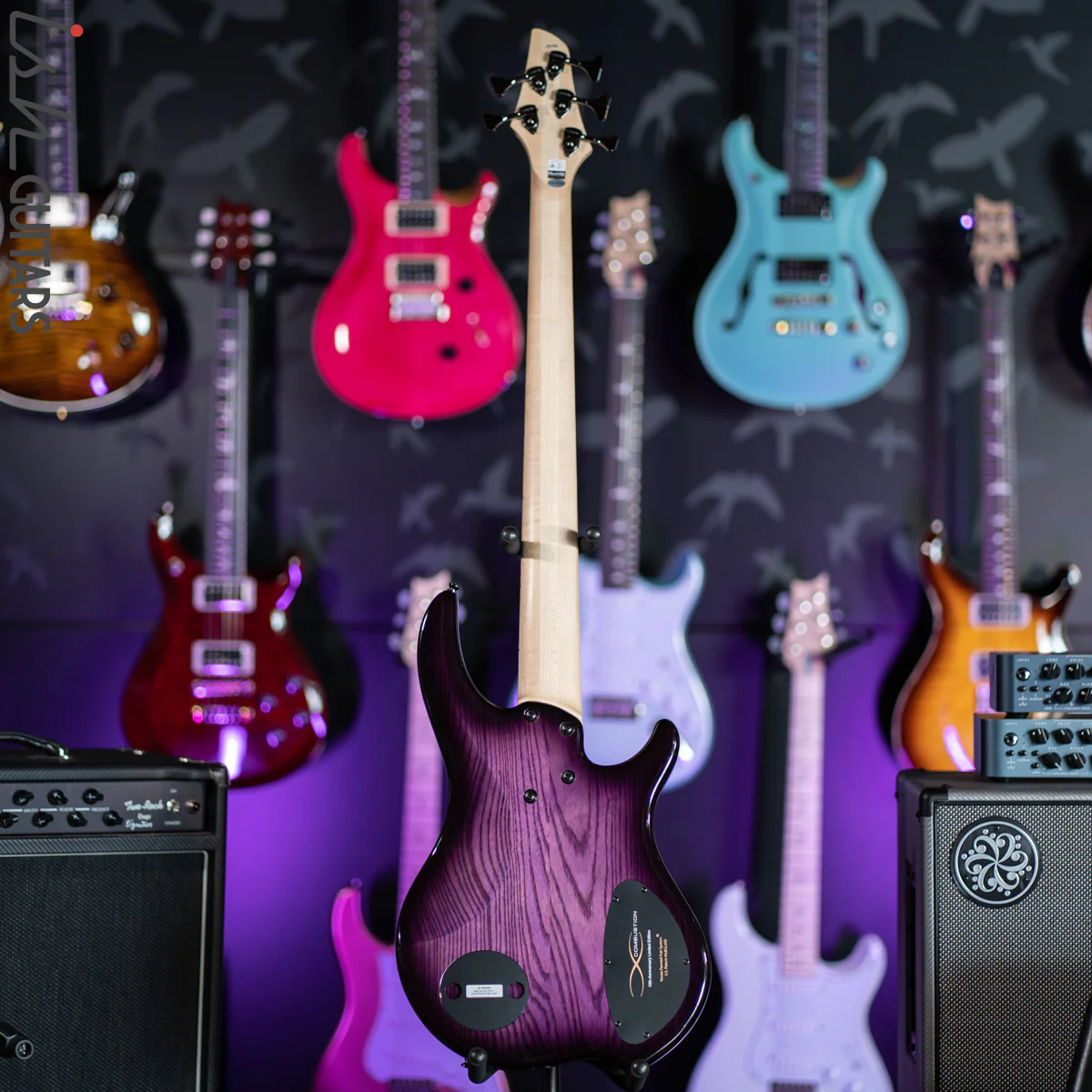 Dingwall Combustion Left-Handed 3 PUP 5-String Amethyst Burst - Image 8