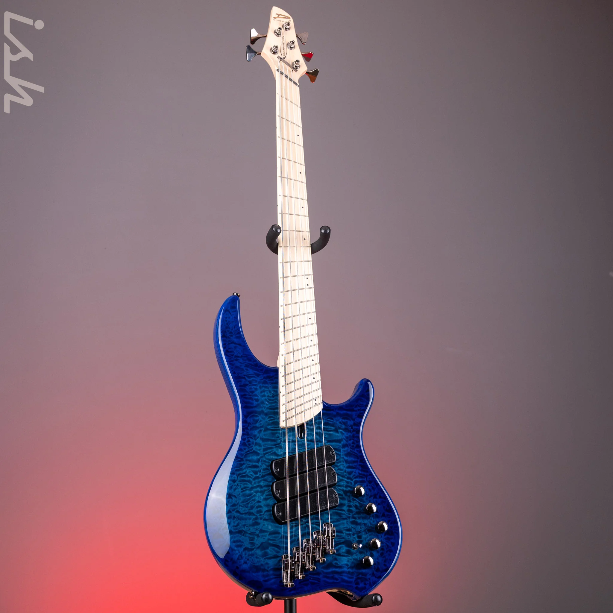 Dingwall Combustion 5-String Bass Guitar Indigoburst Demo - Image 2