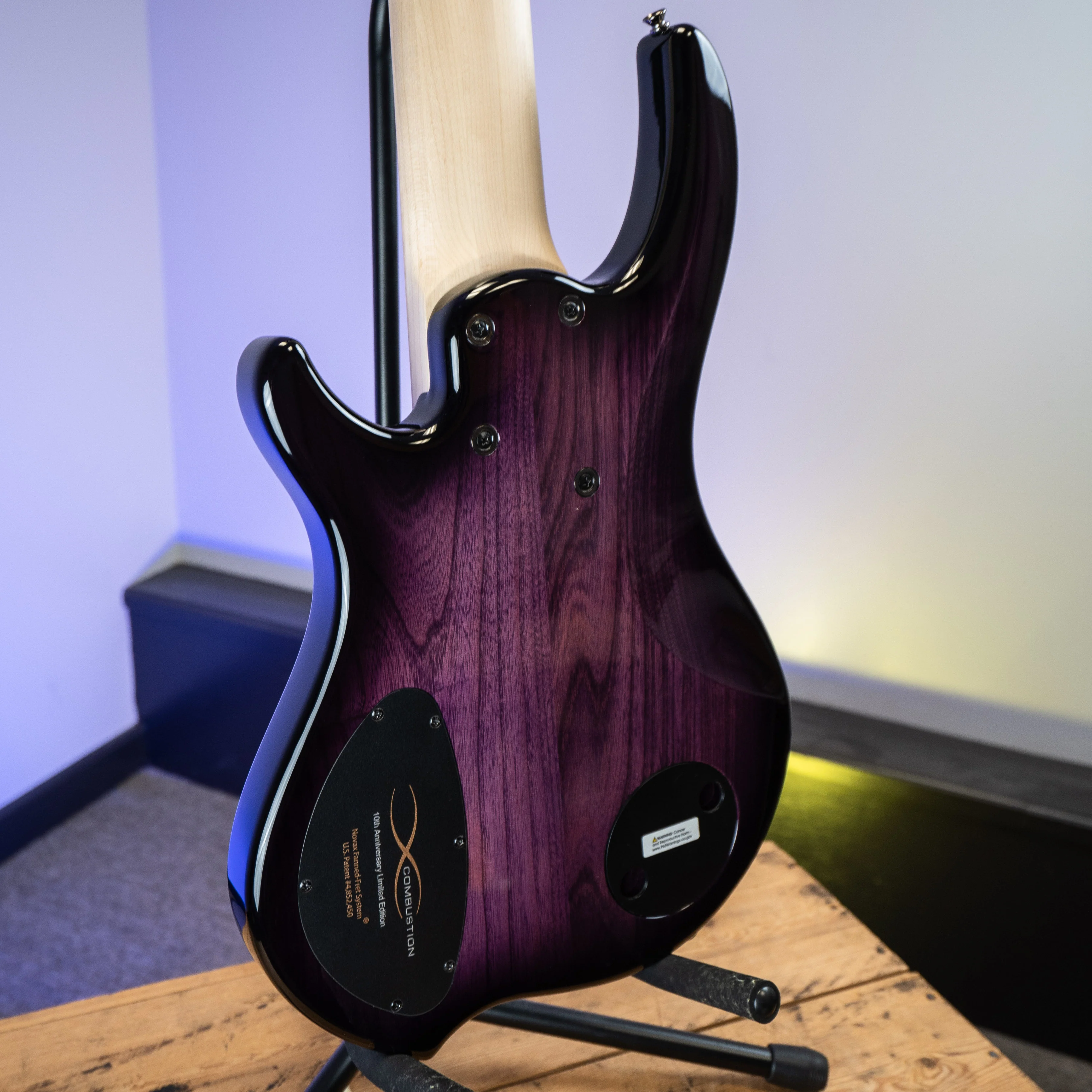 Dingwall 10th Anniversary Combustion 6-String 3 PUP Amethystburst Maple Fretboard - Image 10