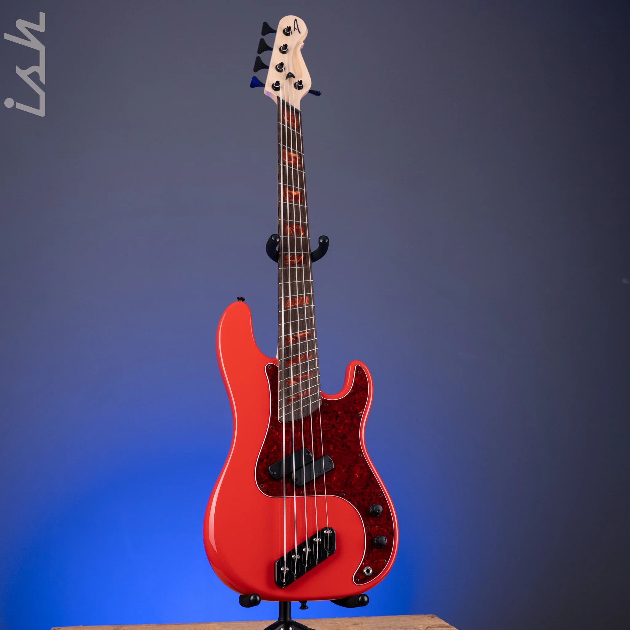Dingwall Custom Shop Super P 5-String Bass Fiesta Red - Image 2