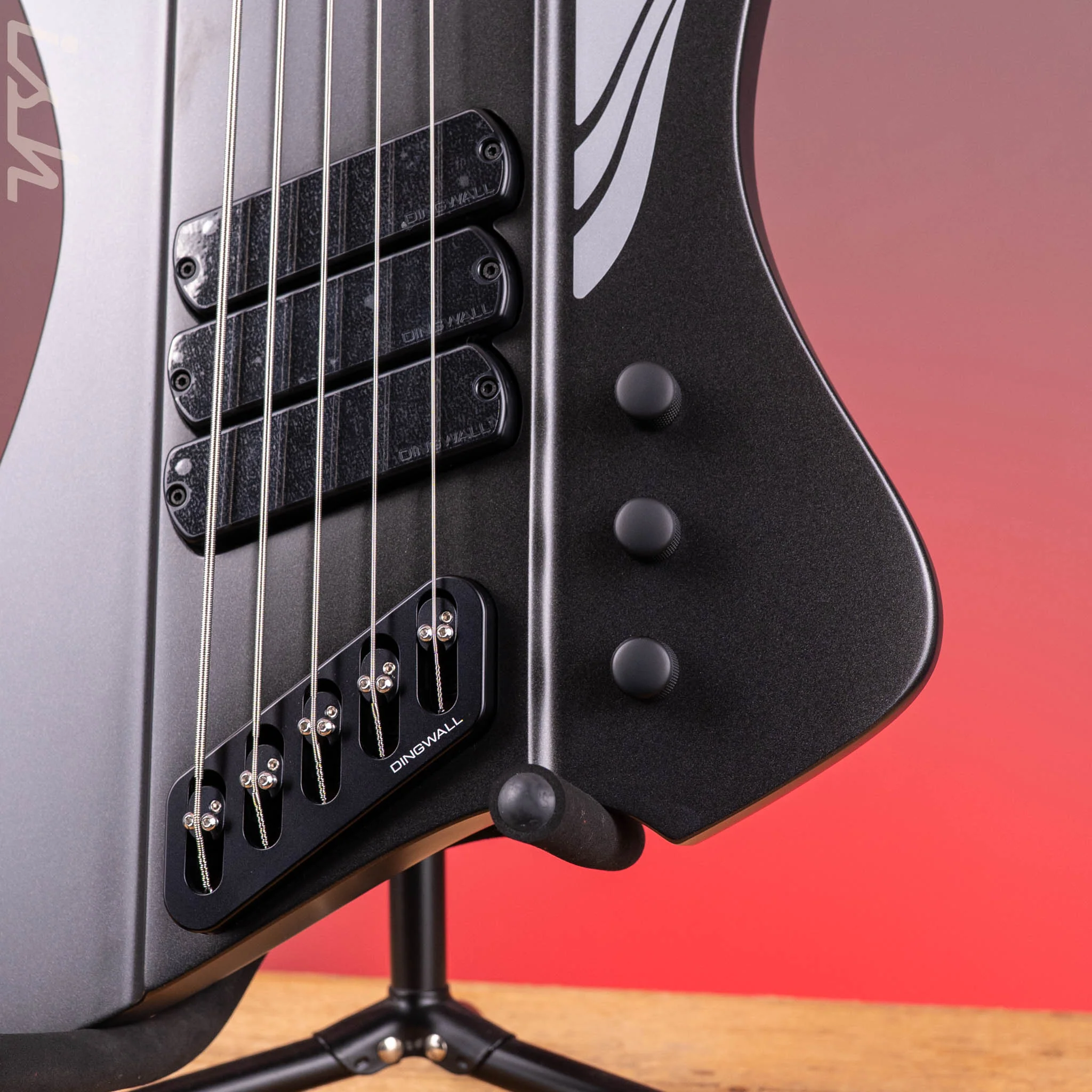 Dingwall D-Roc 5-String Bass Matte Metallic Black - Image 5