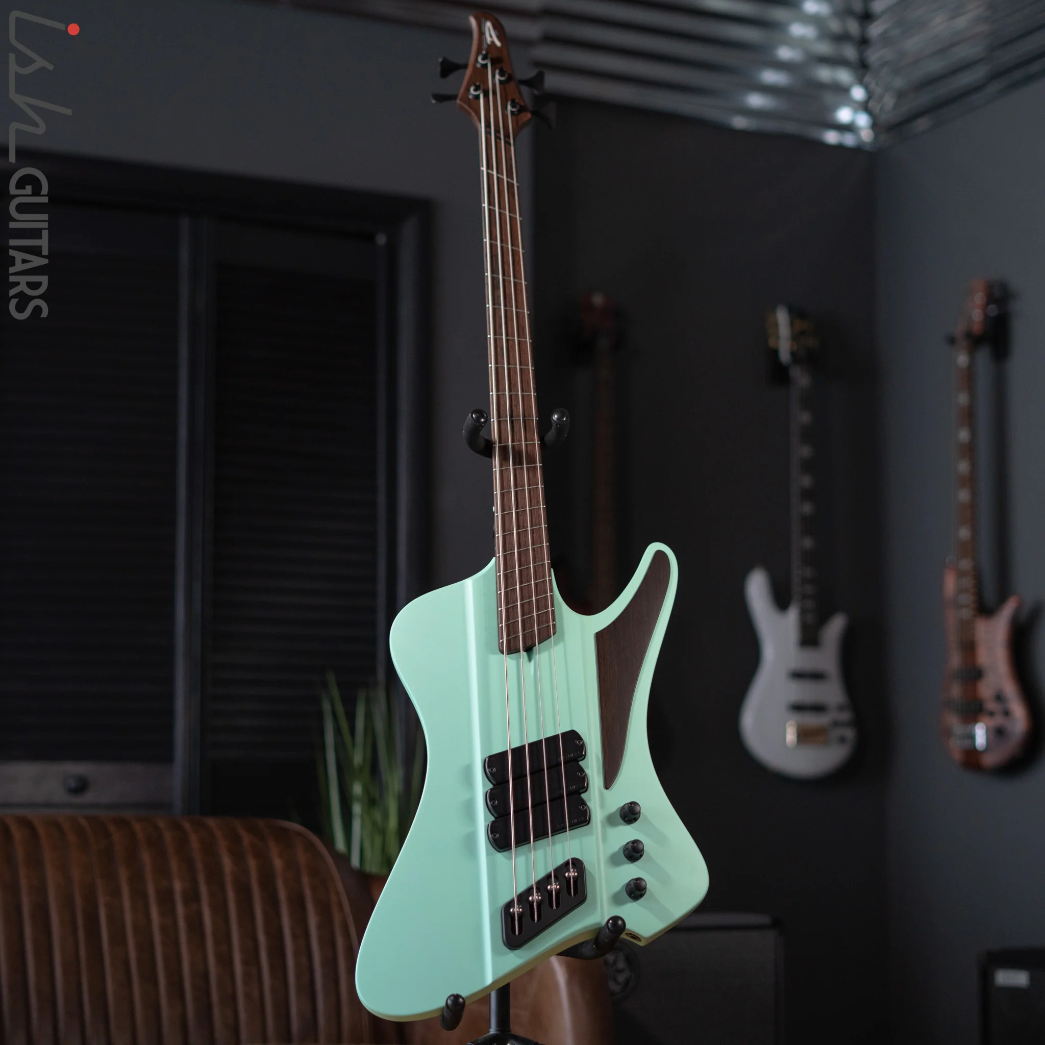 Dingwall D-Roc Custom 4-String Bass Wenge Neck Surf Green Matte - Image 2