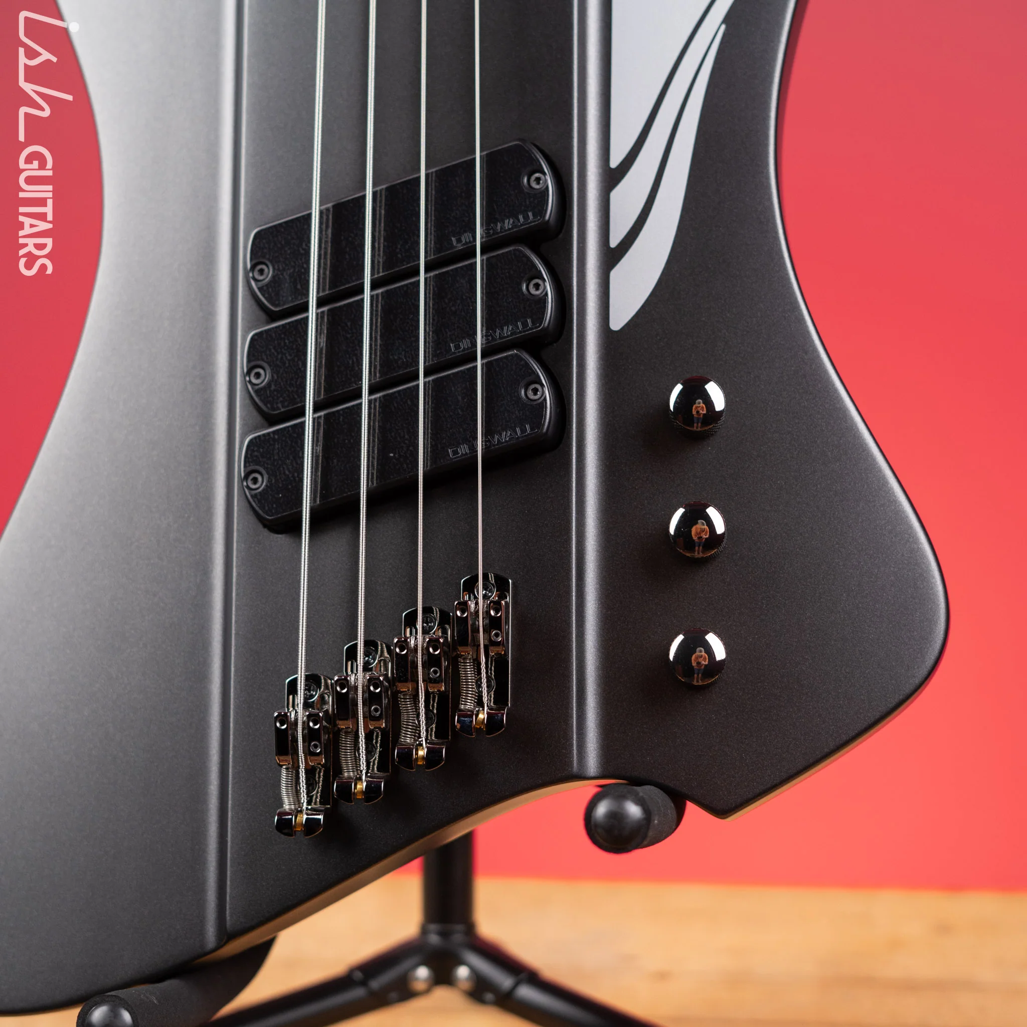 Dingwall D-Roc Standard 4-String Bass Matte Metallic Black - Image 4