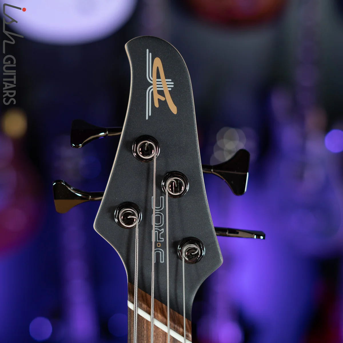 Dingwall D-Roc Standard 4-String Bass Matte Metallic Black - Image 5
