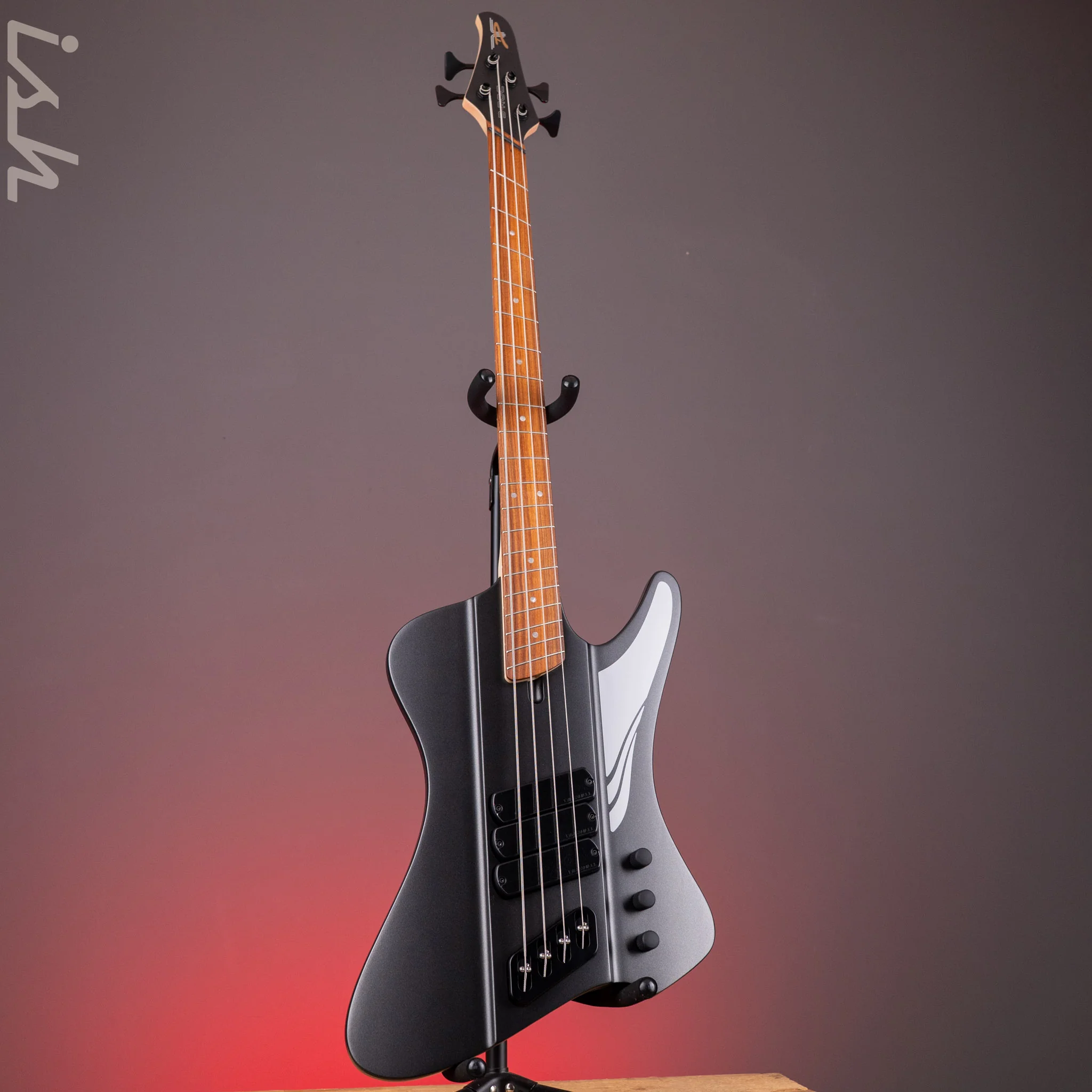 Dingwall D-Roc Standard 4-String Bass Matte Metallic Black - Image 2