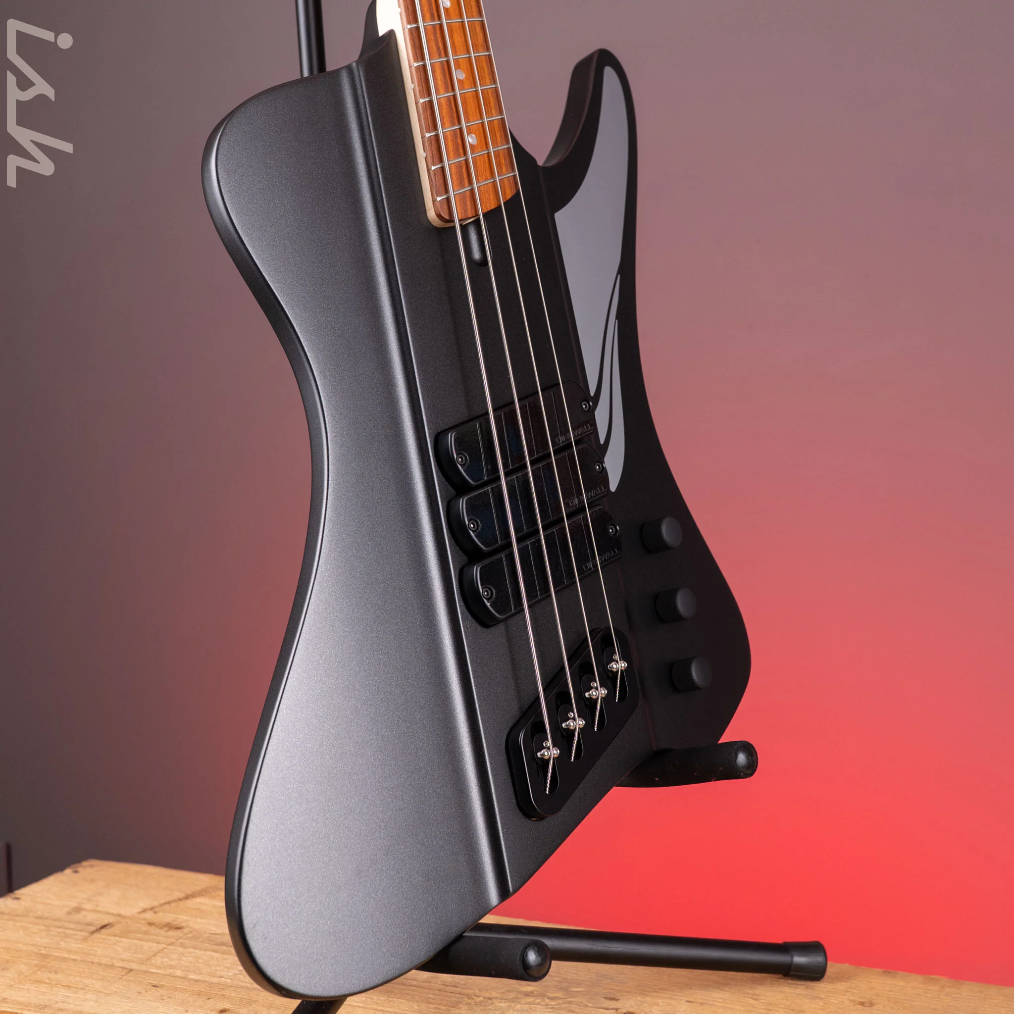 Dingwall D-Roc Standard 4-String Bass Matte Metallic Black - Image 3