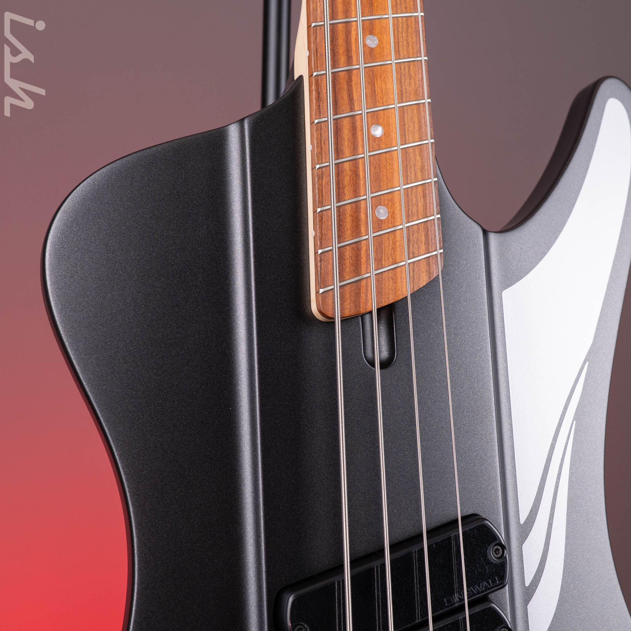 Dingwall D-Roc Standard 4-String Bass Matte Metallic Black - Image 4