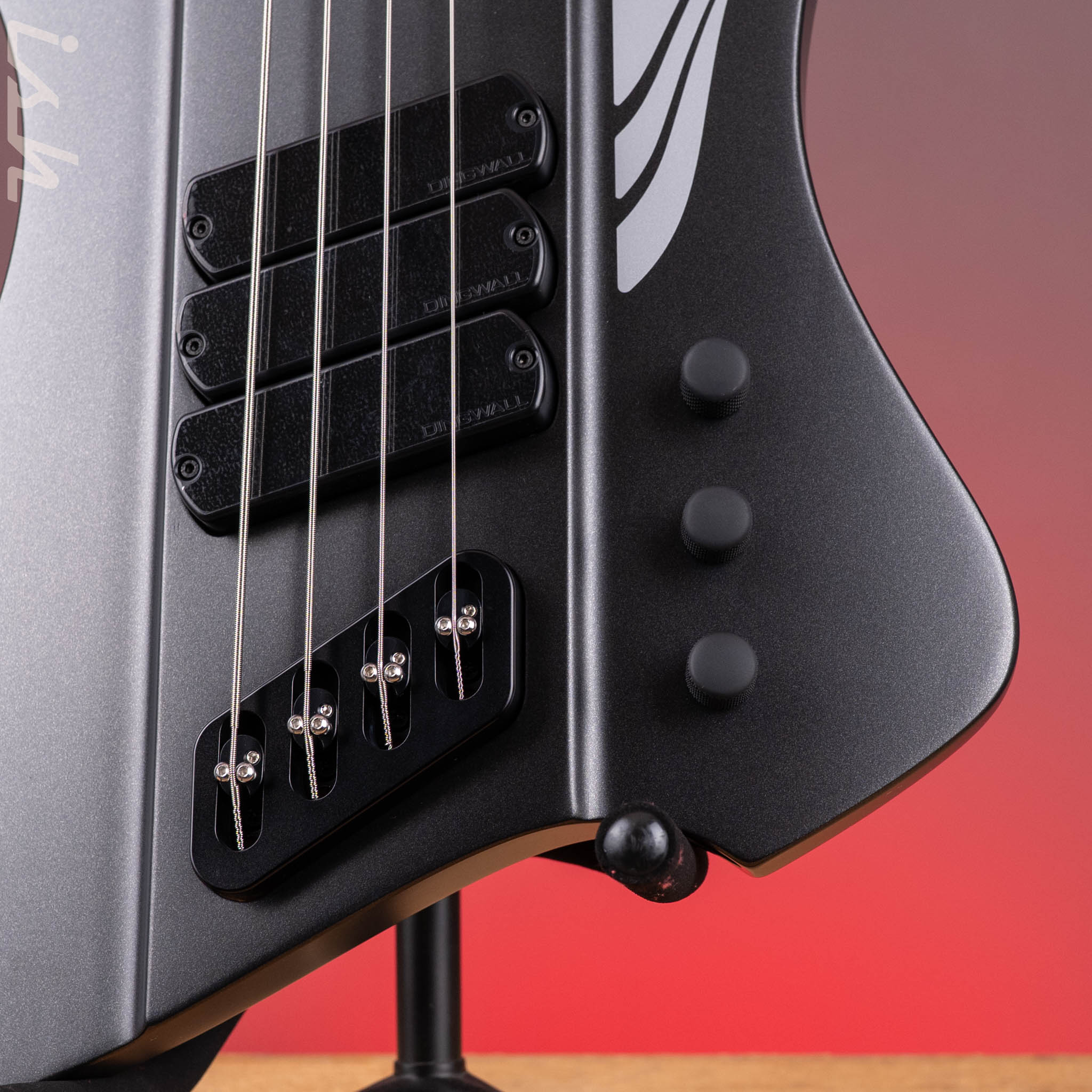 Dingwall D-Roc Standard 4-String Bass Matte Metallic Black - Image 5