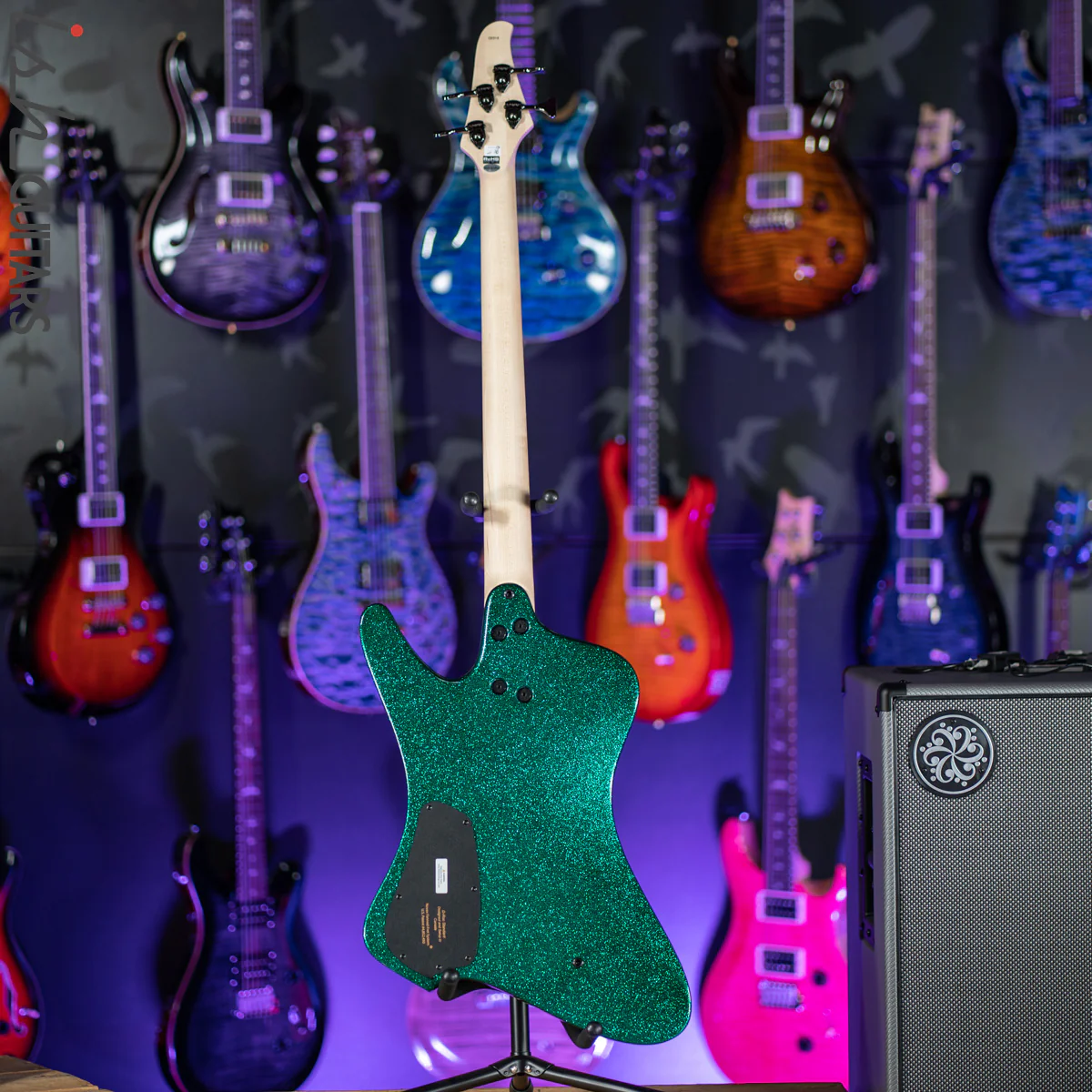 Dingwall D-Roc Standard 4-String Gloss Metalflake Aquamarine - Image 7