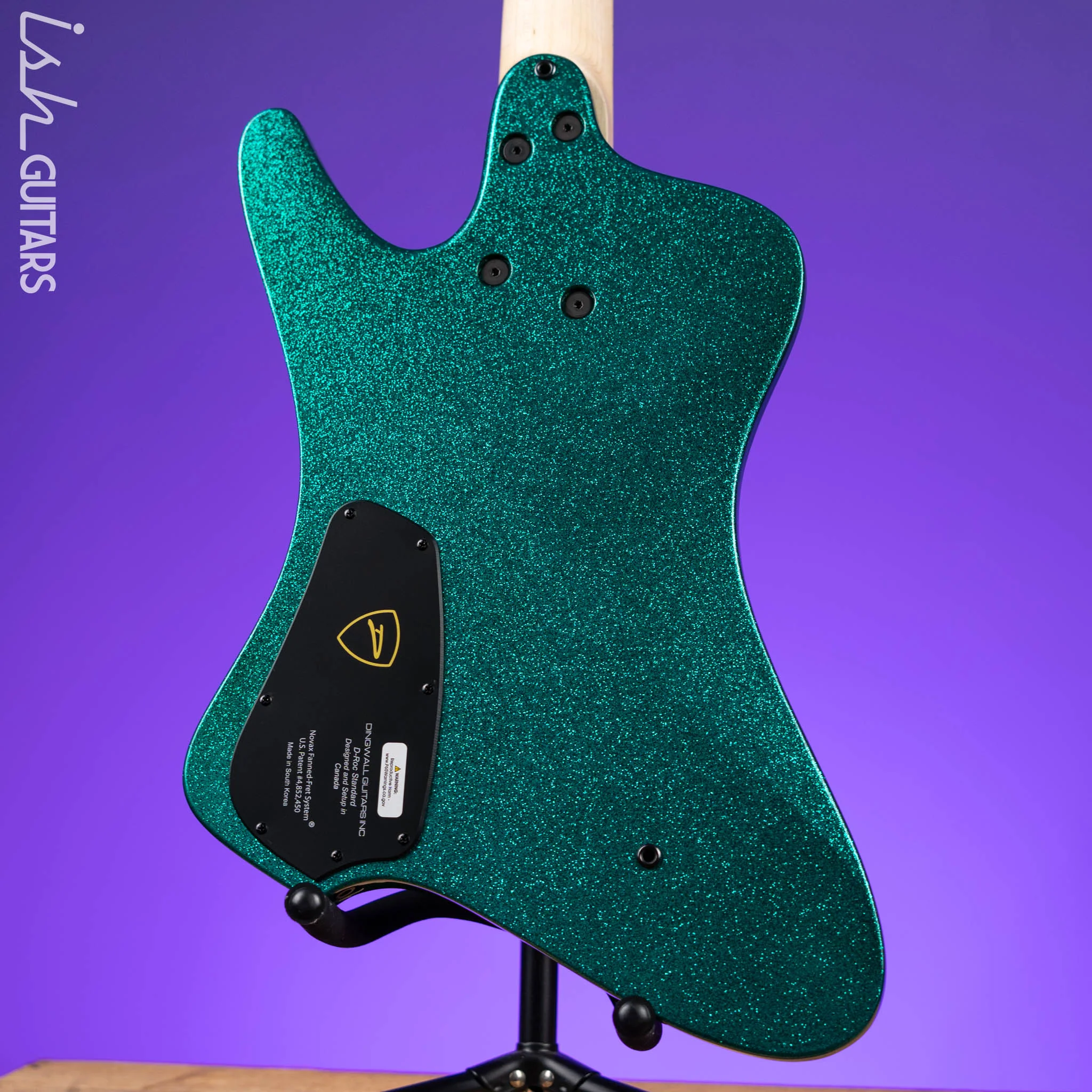 Dingwall D-Roc Standard 5-String Bass Aquamarine Metalflake Gloss - Image 7