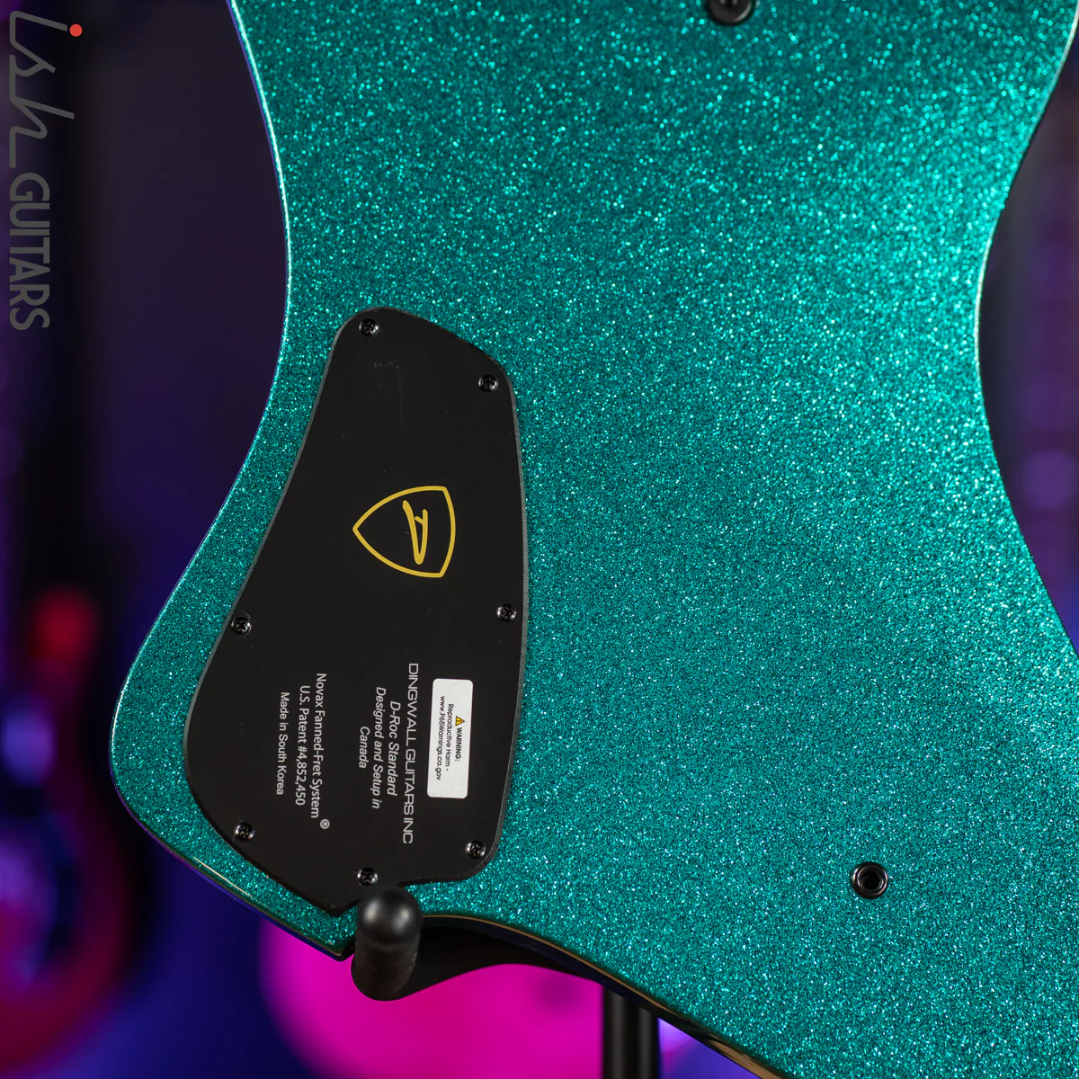 Dingwall D-Roc Standard 5-String Bass Gloss Aquamarine Metalflake - Image 10