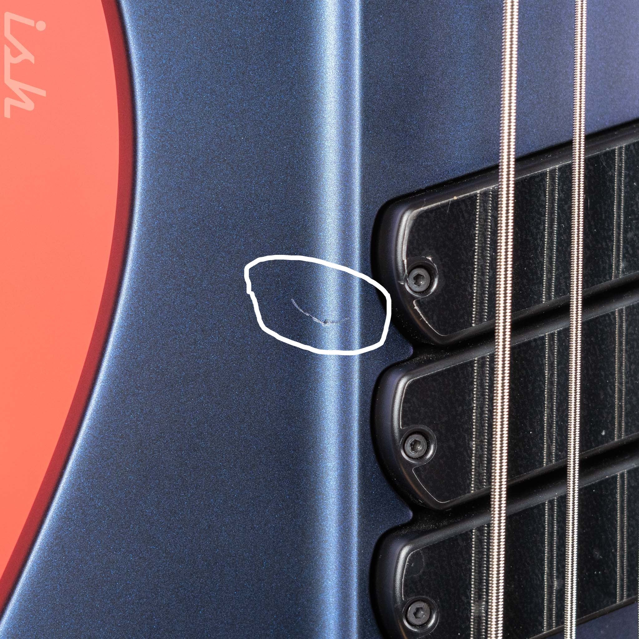 Dingwall D-Roc Standard 5-String Bass Matte Blue to Purple Colorshift B-STOCK - Image 5
