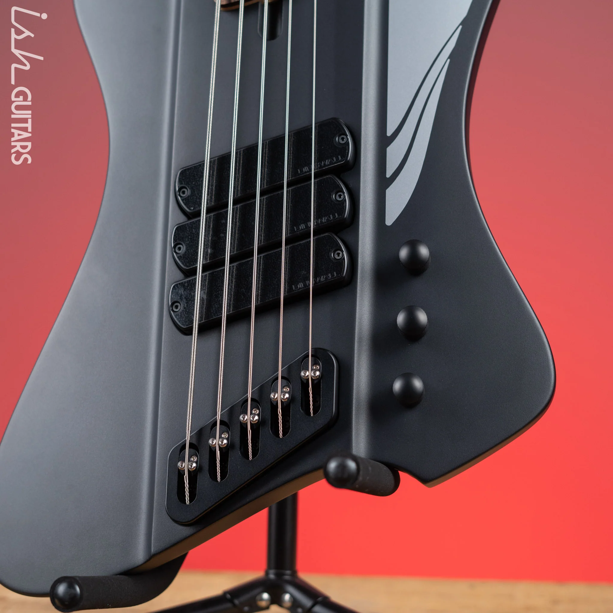 Dingwall D-Roc Standard 5-String Bass Metallic Black - Image 4