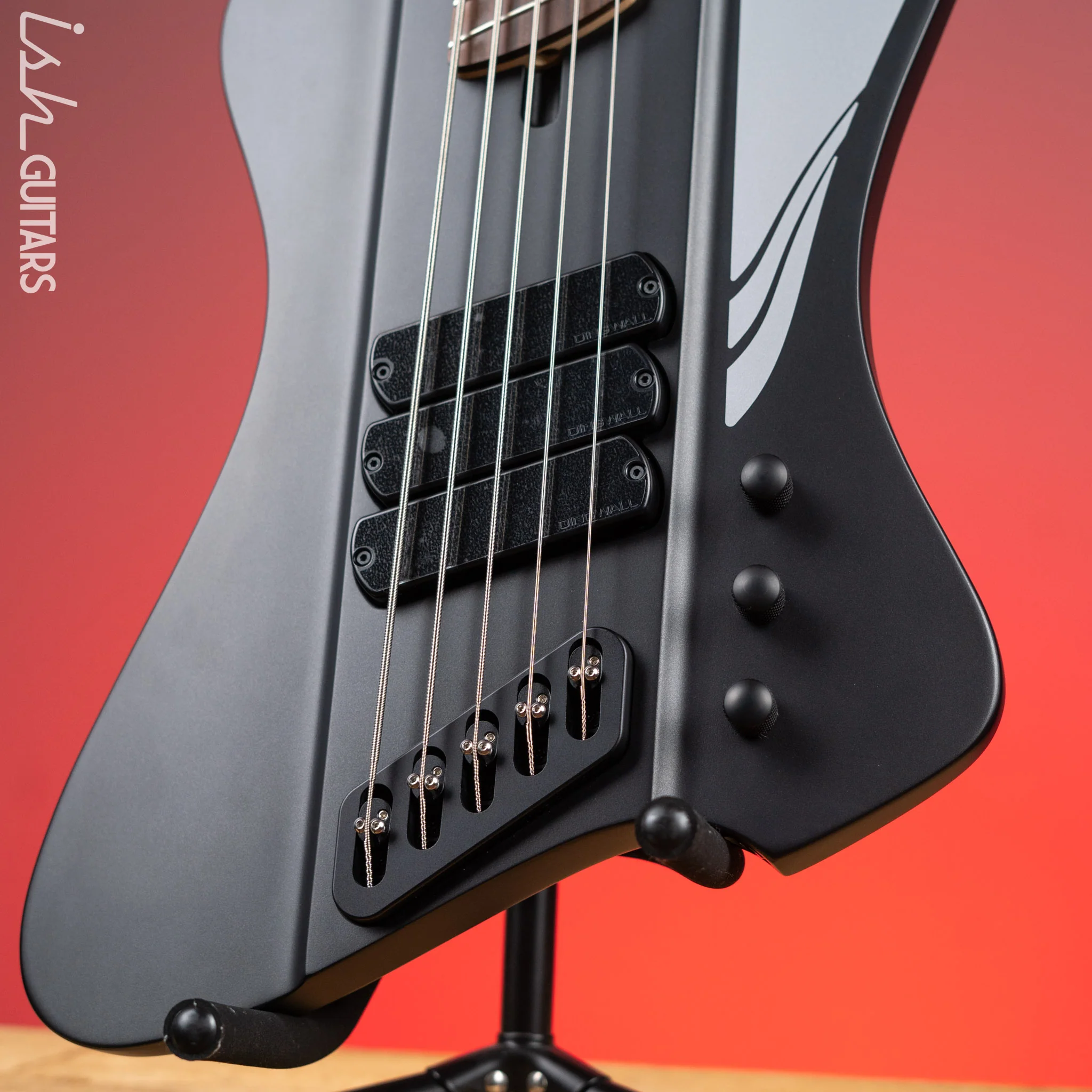 Dingwall D-Roc Standard 5-String Bass Metallic Black - Image 4